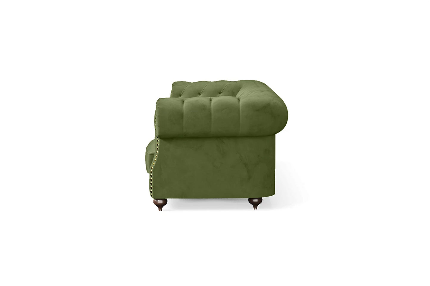 Bitonto 4 Seater Sofa Lime Velvet