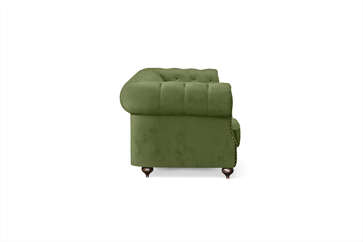 Bitonto 4 Seater Sofa Lime Velvet