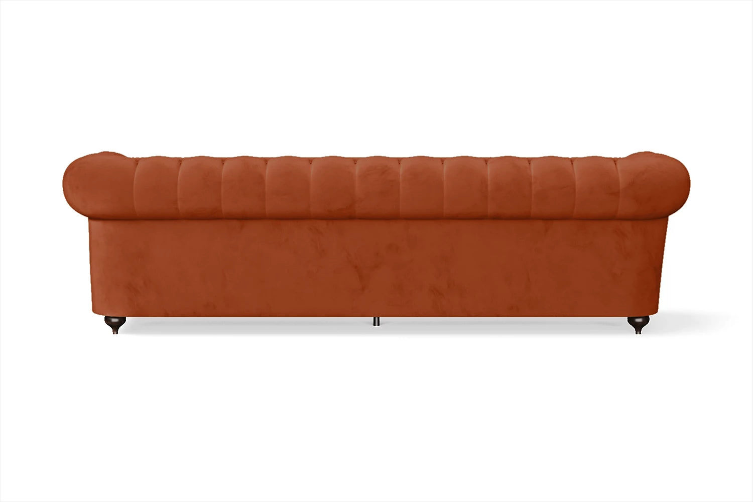 Bitonto 4 Seater Sofa Orange Velvet