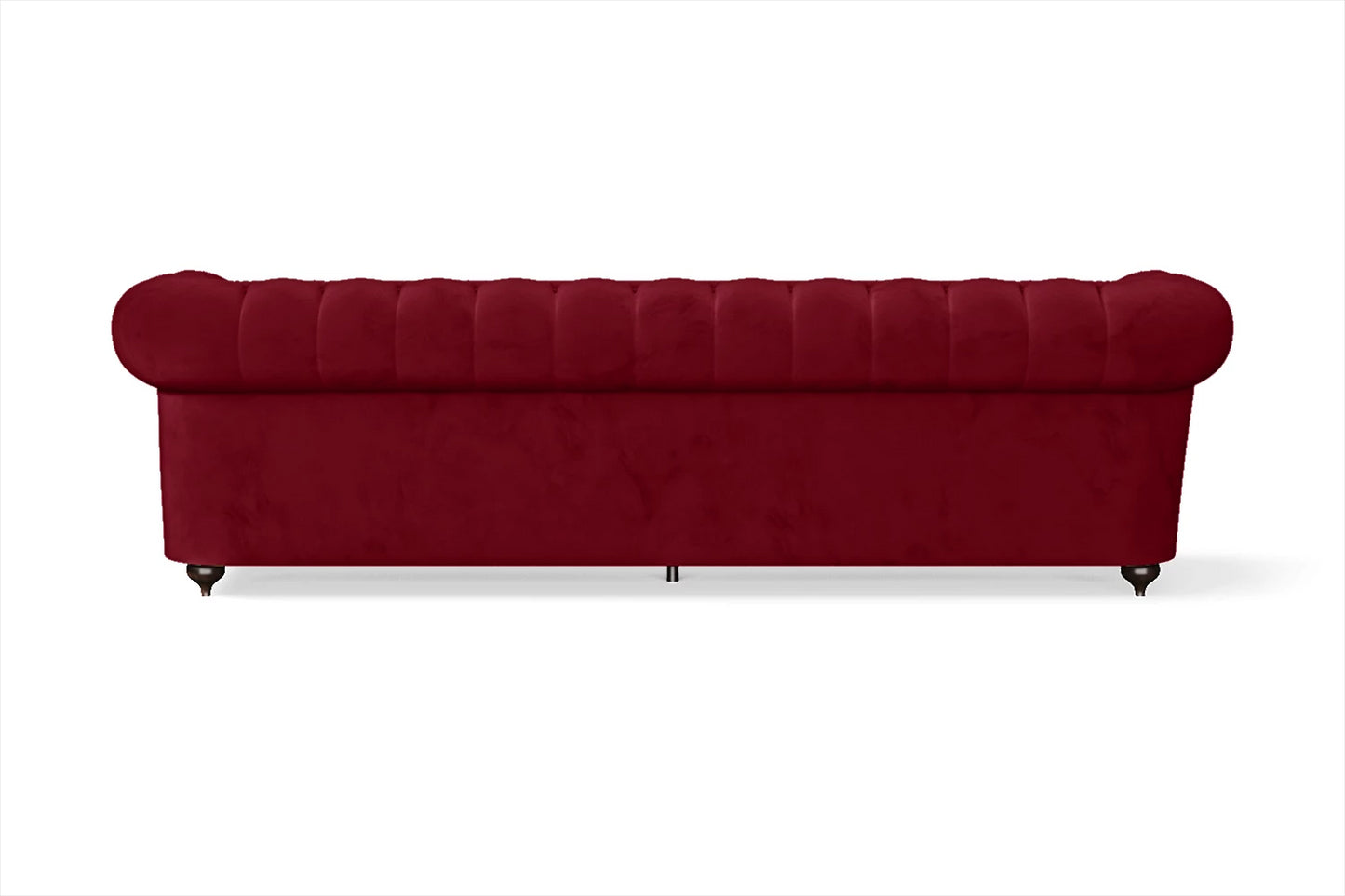 Bitonto 4 Seater Sofa Red Velvet