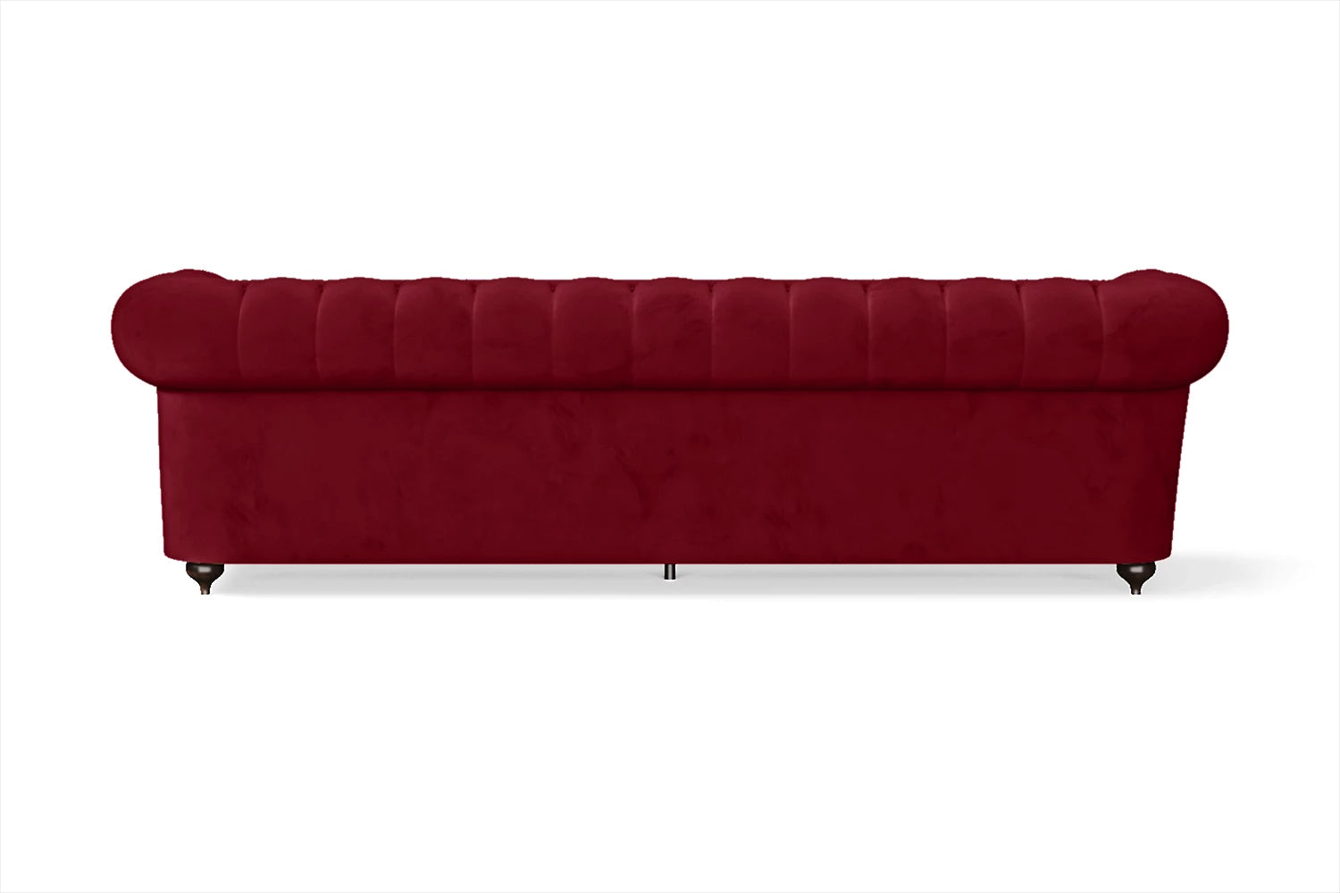 Bitonto 4 Seater Sofa Red Velvet