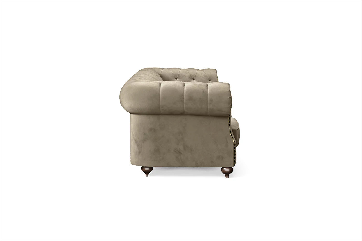 Bitonto 4 Seater Sofa Sand Velvet