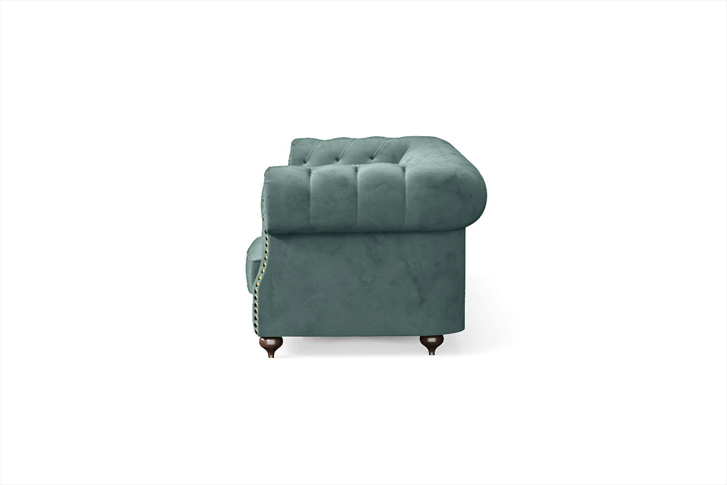 Bitonto 4 Seater Sofa Teal Velvet