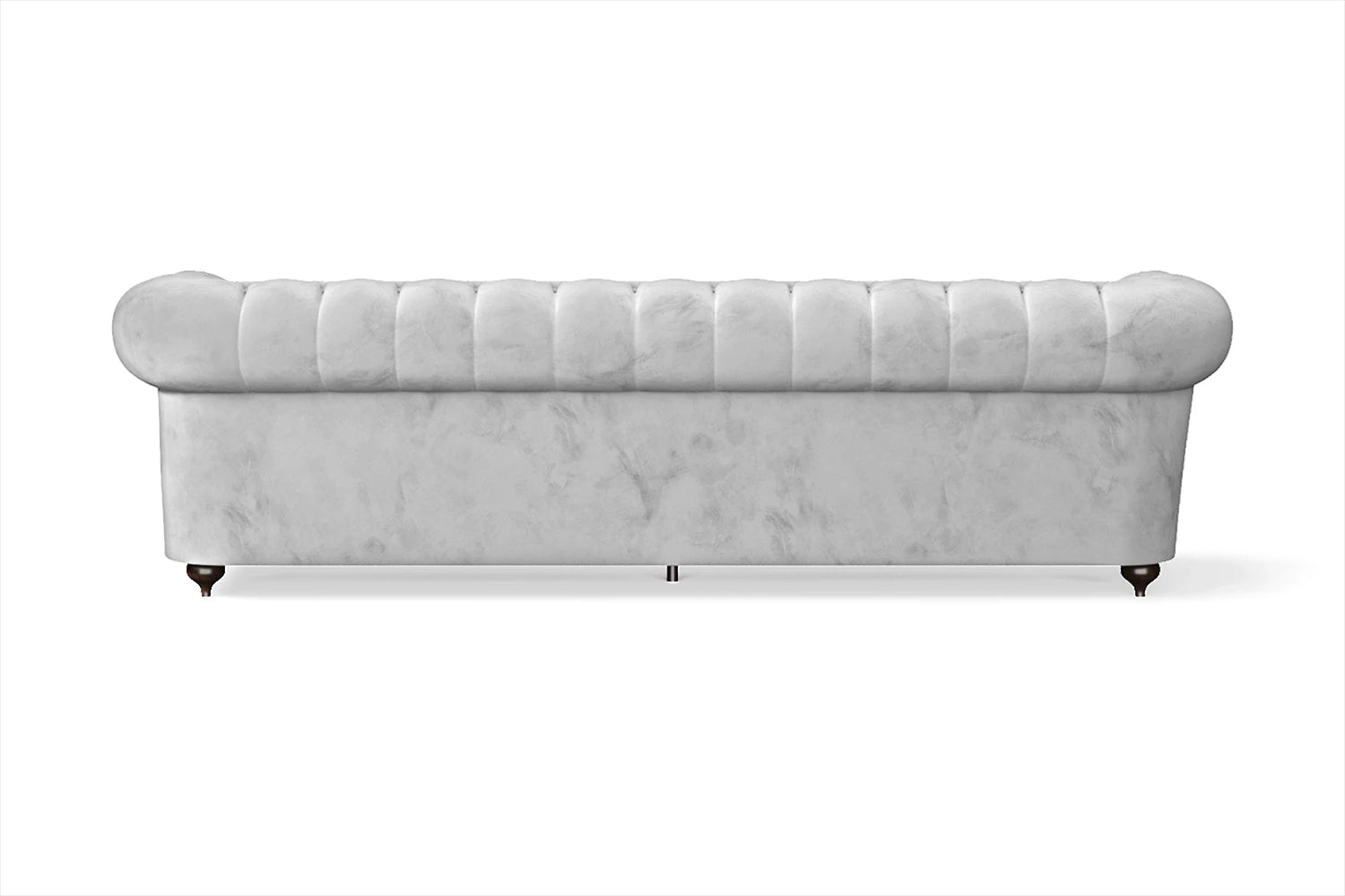 Bitonto 4 Seater Sofa White Velvet