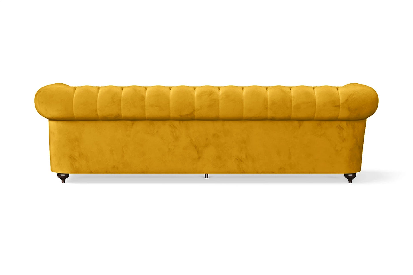 Bitonto 4 Seater Sofa Yellow Velvet