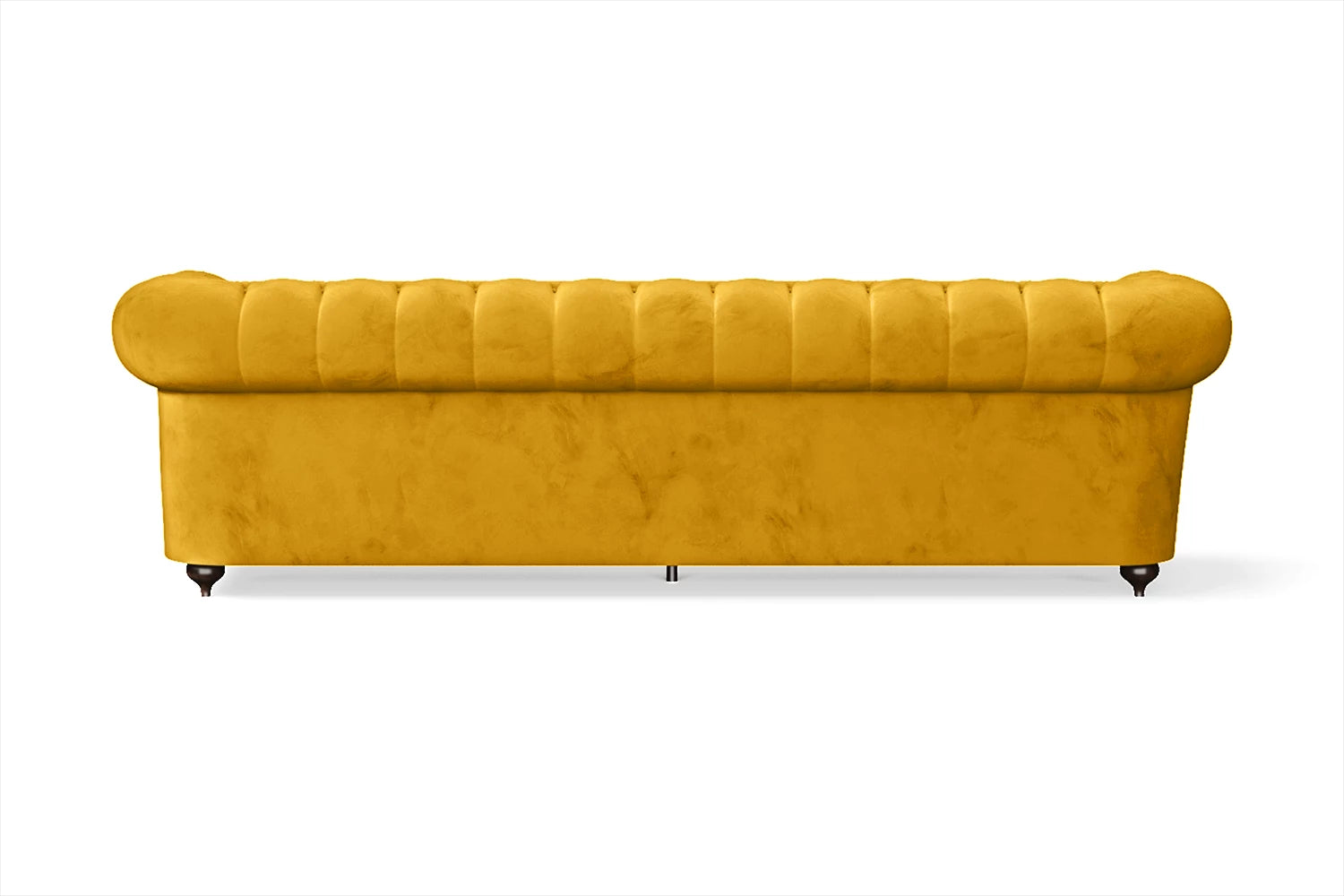 Bitonto 4 Seater Sofa Yellow Velvet