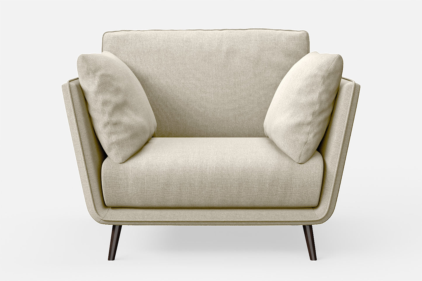 Bologna Armchair Cream Linen Fabric