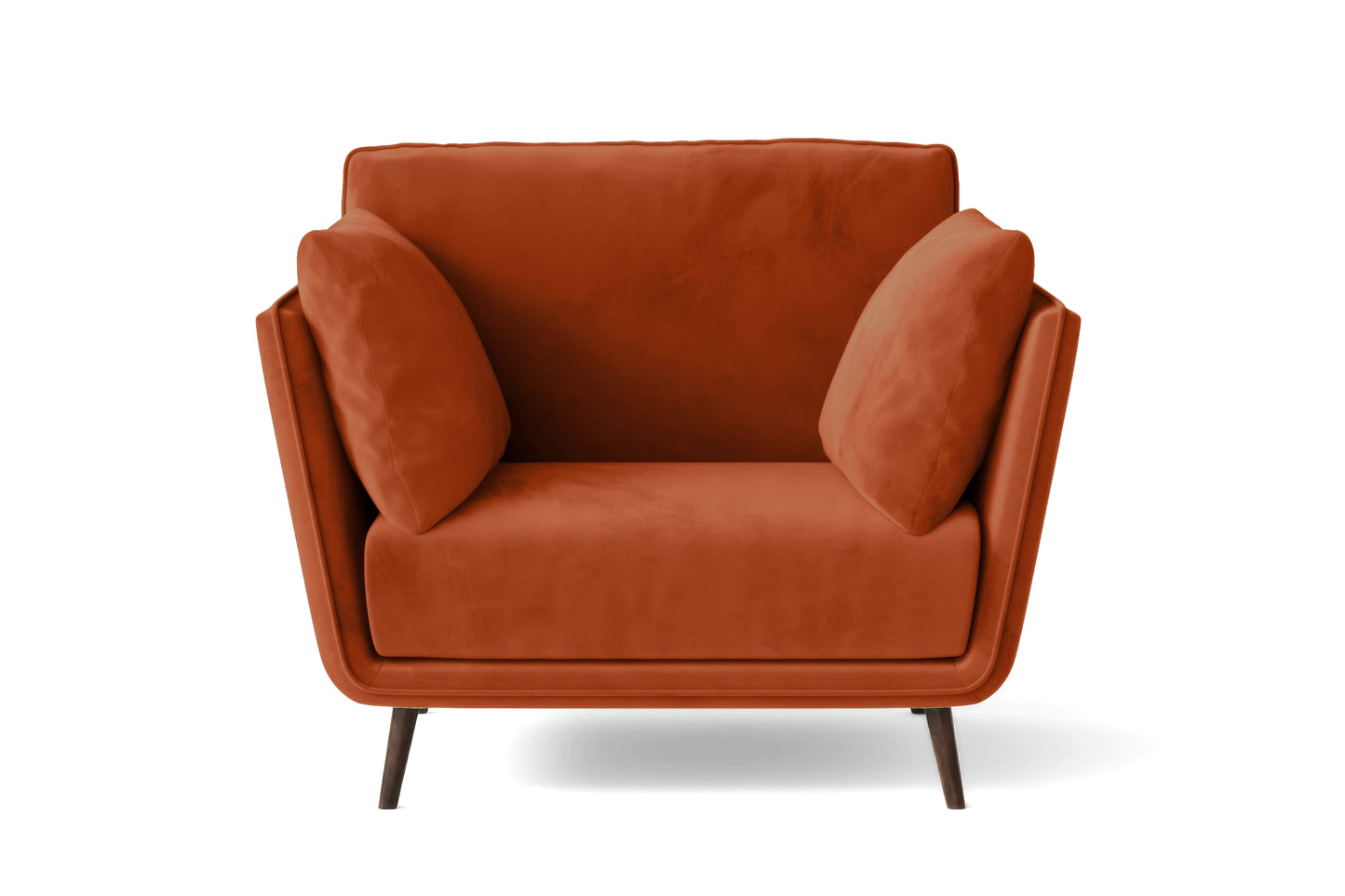 Bologna Armchair Orange Velvet