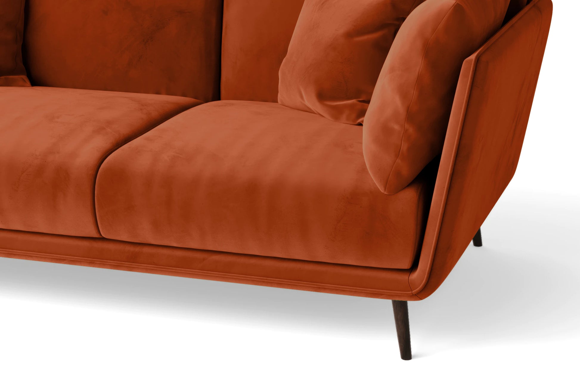 Bologna Armchair Orange Velvet