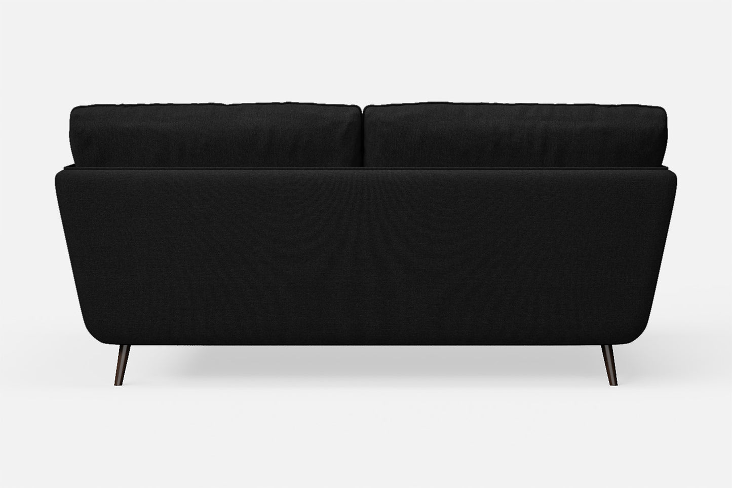 Bologna 2 Seater Sofa Black Linen Fabric