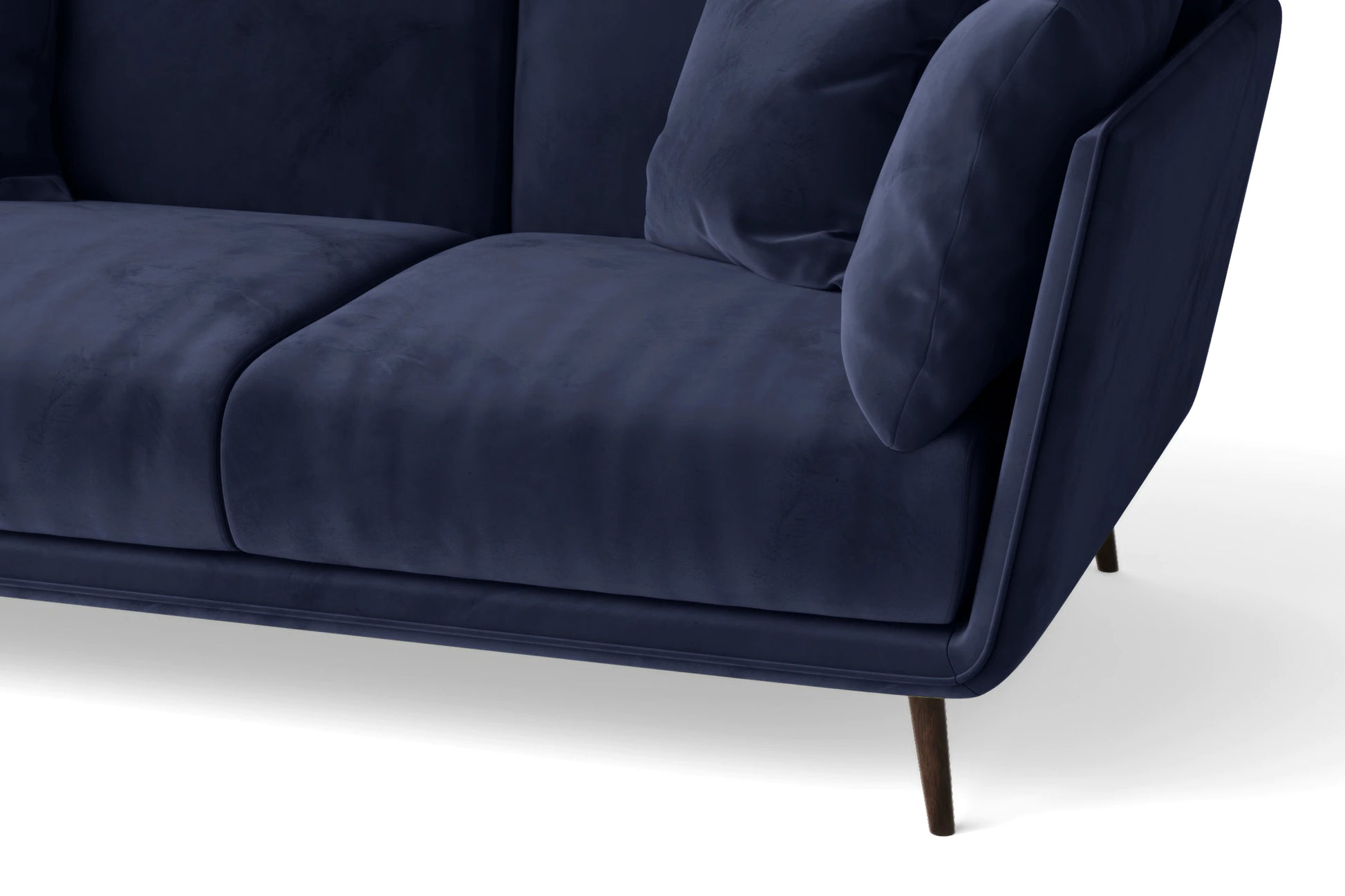 Bologna 2 Seater Sofa Dark Blue Velvet