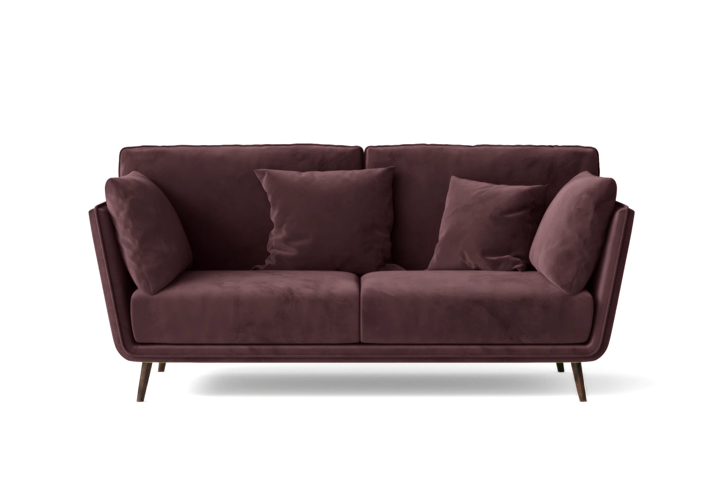 Bologna 2 Seater Sofa Grape Velvet