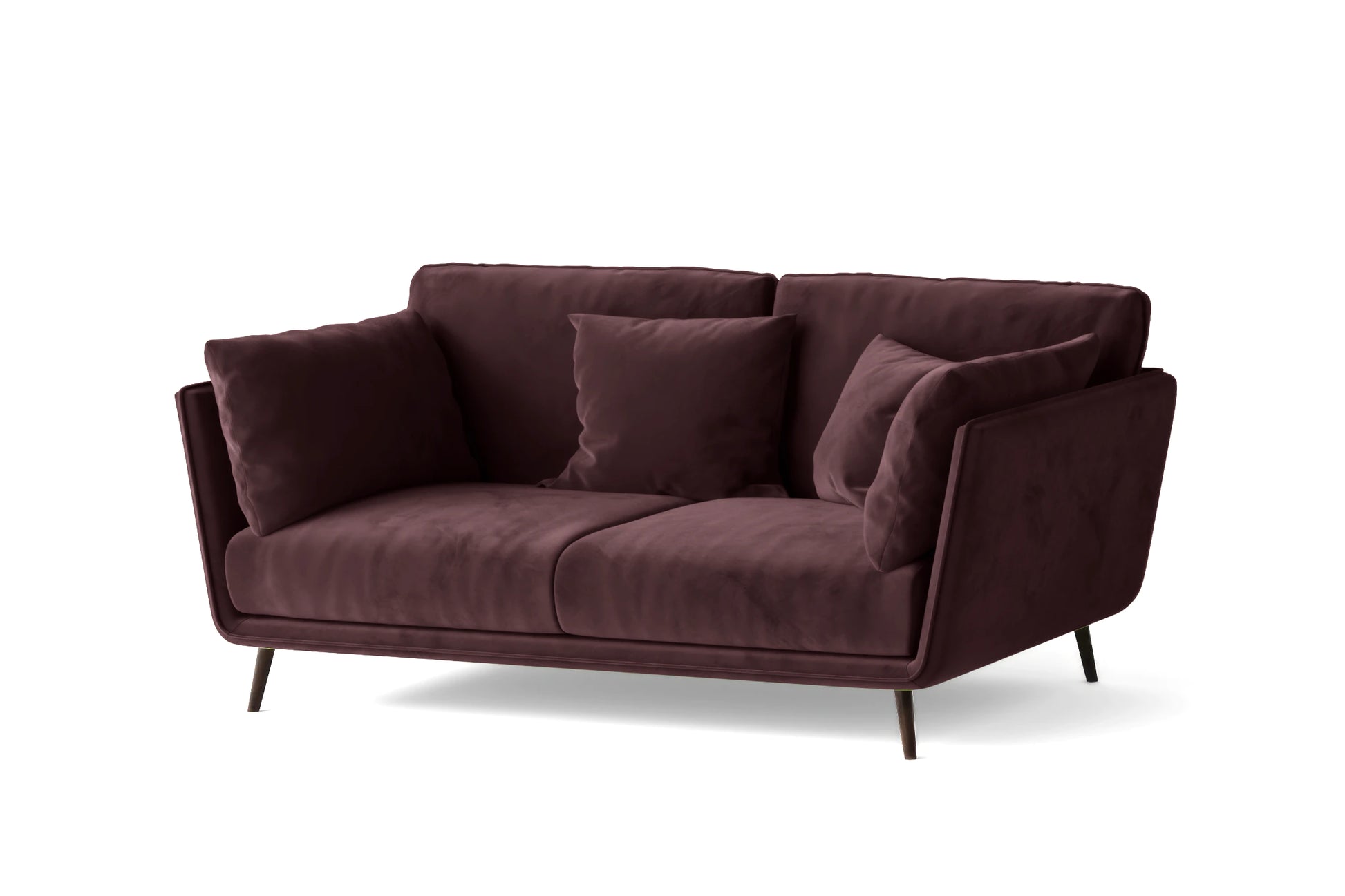 Bologna 2 Seater Sofa Grape Velvet