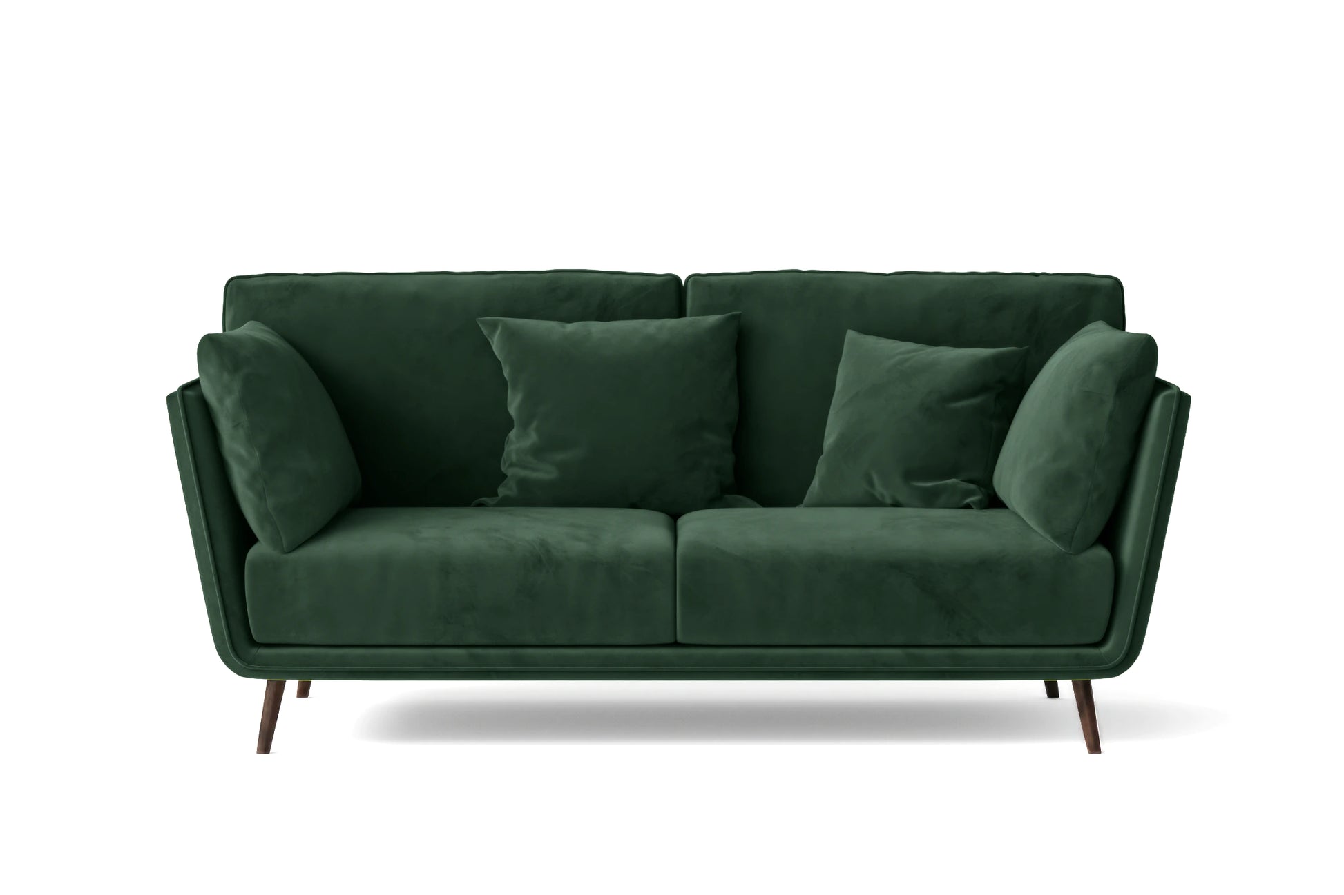 Bologna 2 Seater Sofa Green Velvet