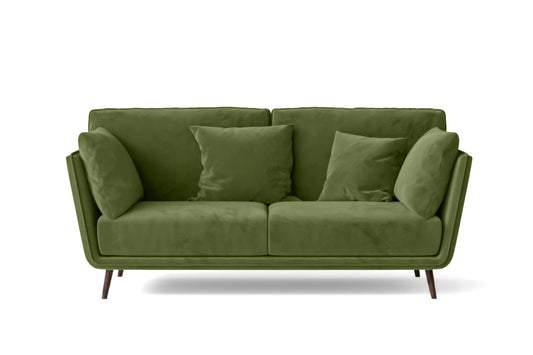 Bologna 2 Seater Sofa Lime Velvet