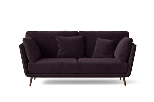 Bologna 2 Seater Sofa Purple Velvet