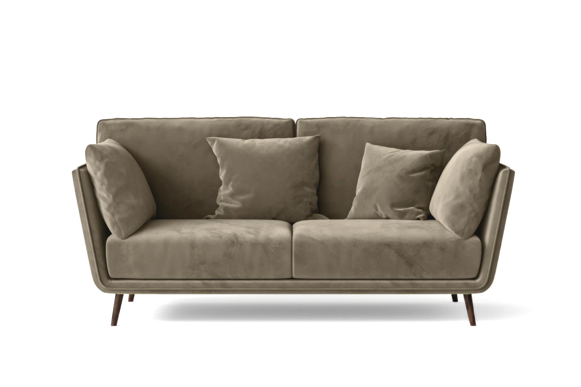 Bologna 2 Seater Sofa Sand Velvet