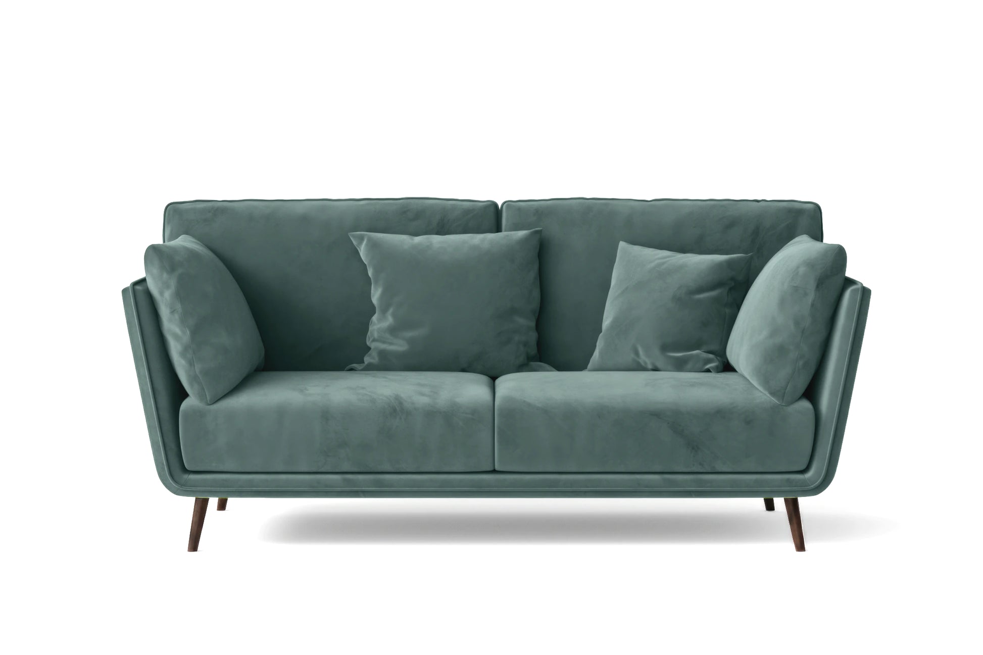 Bologna 2 Seater Sofa Teal Velvet