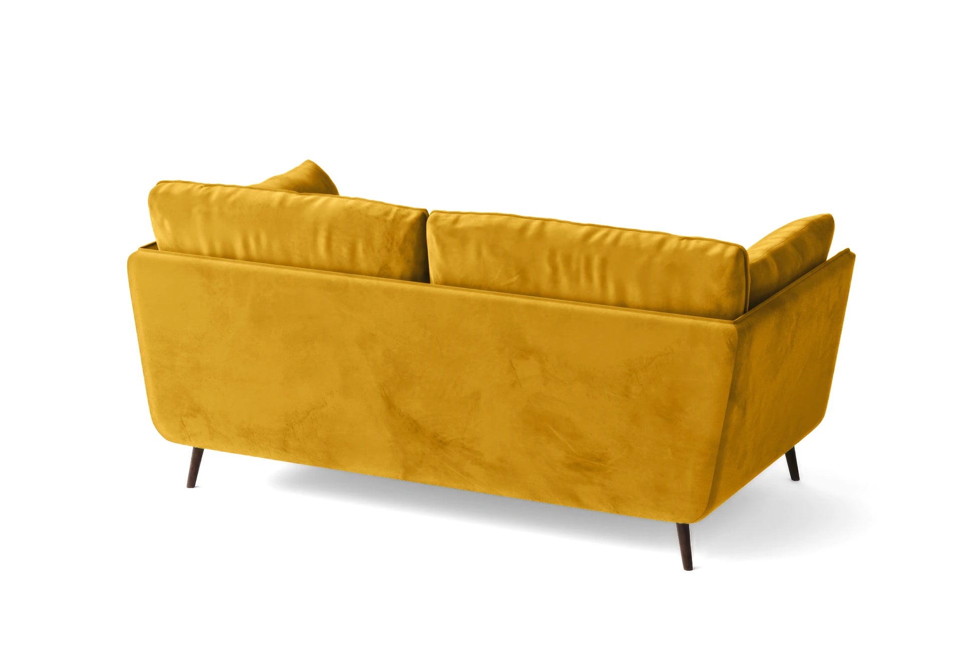 Bologna 2 Seater Sofa Yellow Velvet