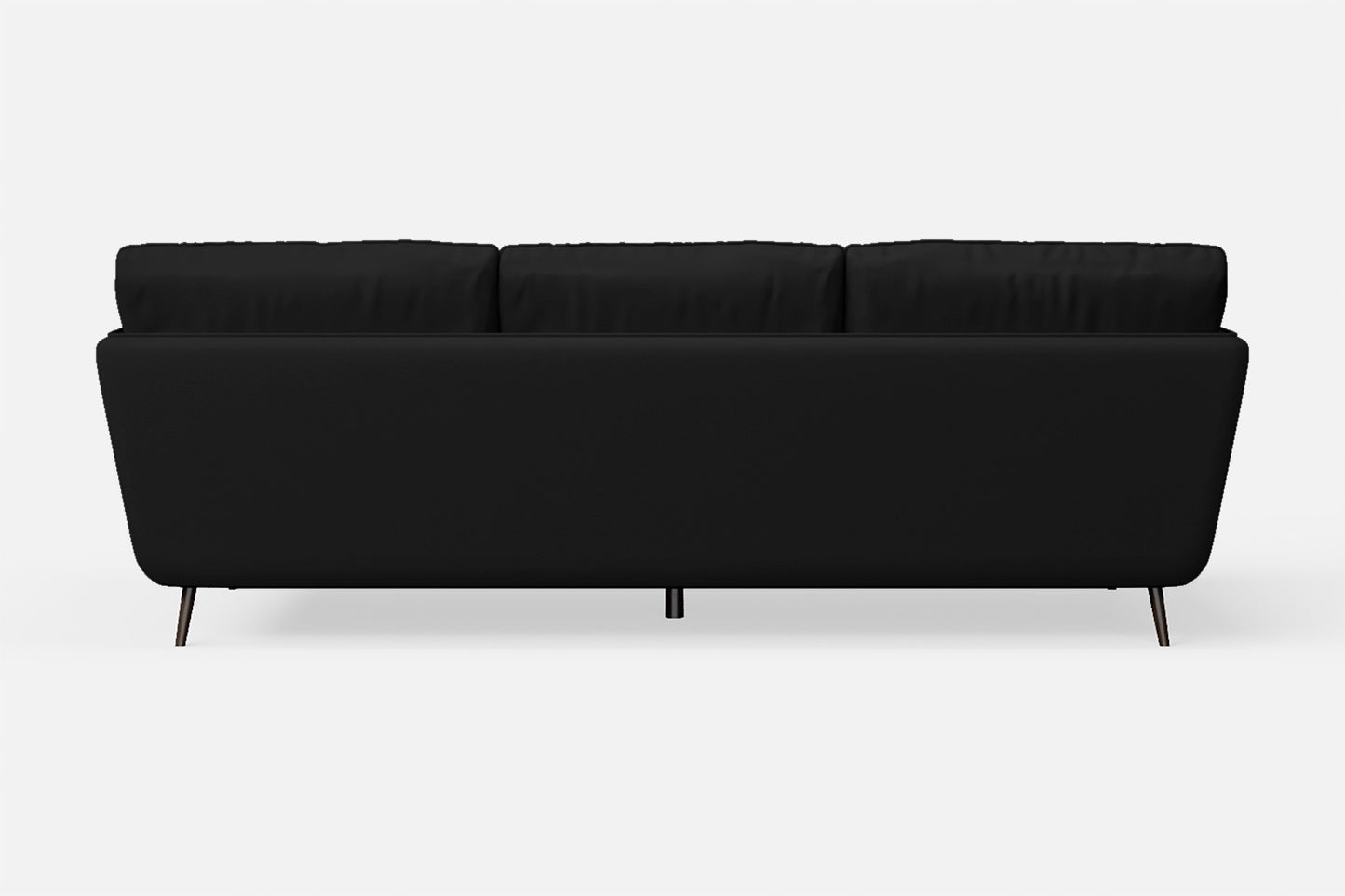 Bologna 3 Seater Sofa Black Leather