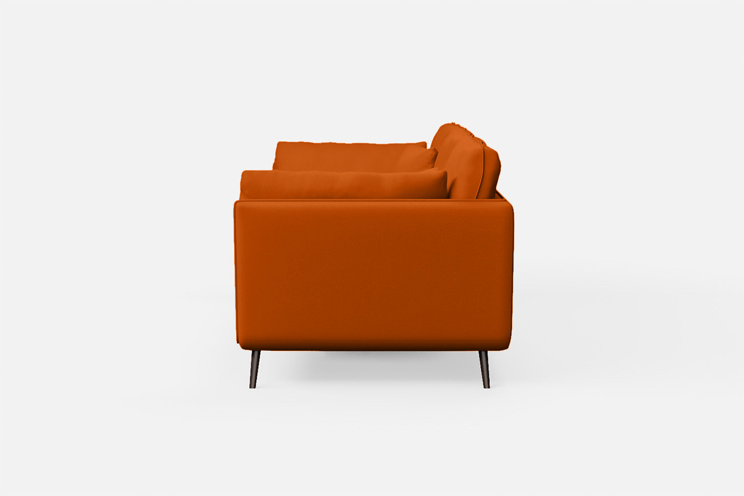 Bologna 3 Seater Sofa Orange Leather