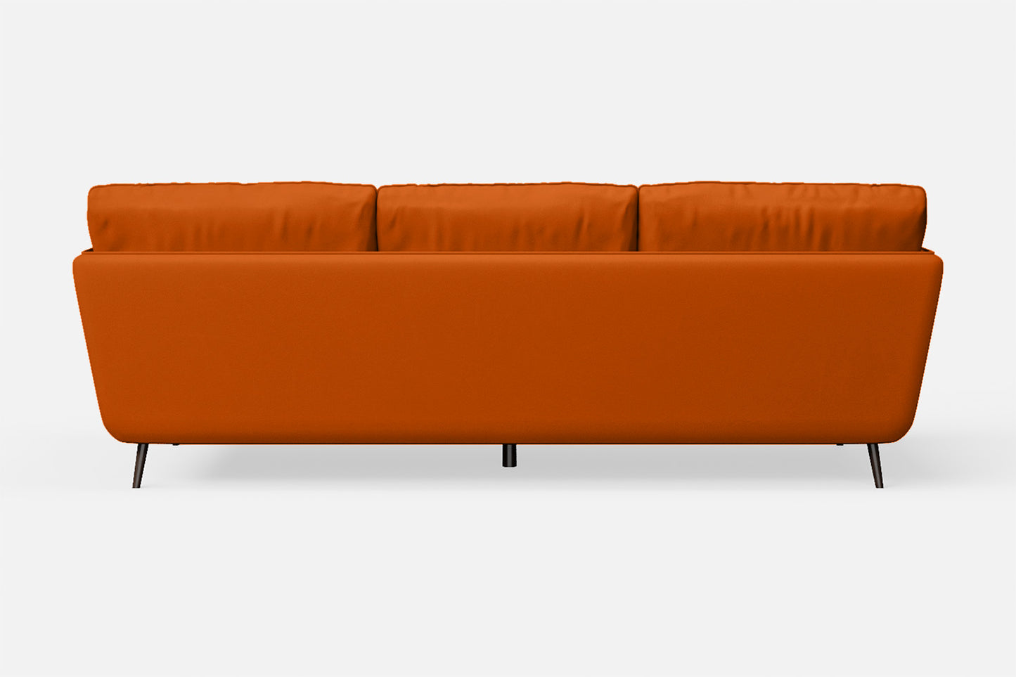 Bologna 3 Seater Sofa Orange Leather