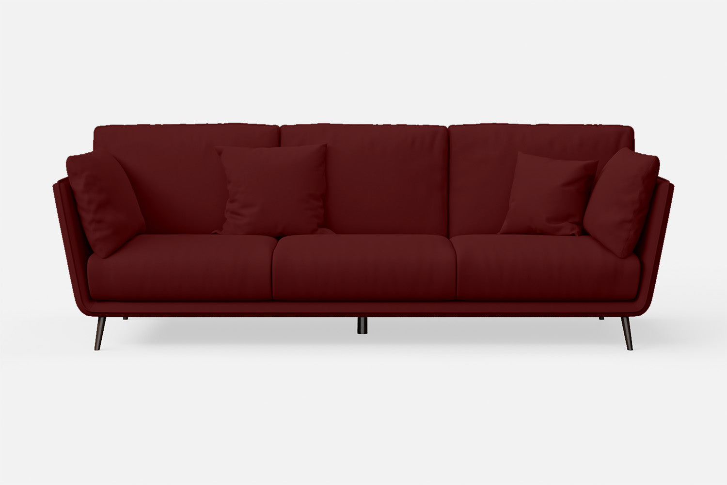 Bologna 3 Seater Sofa Red Leather