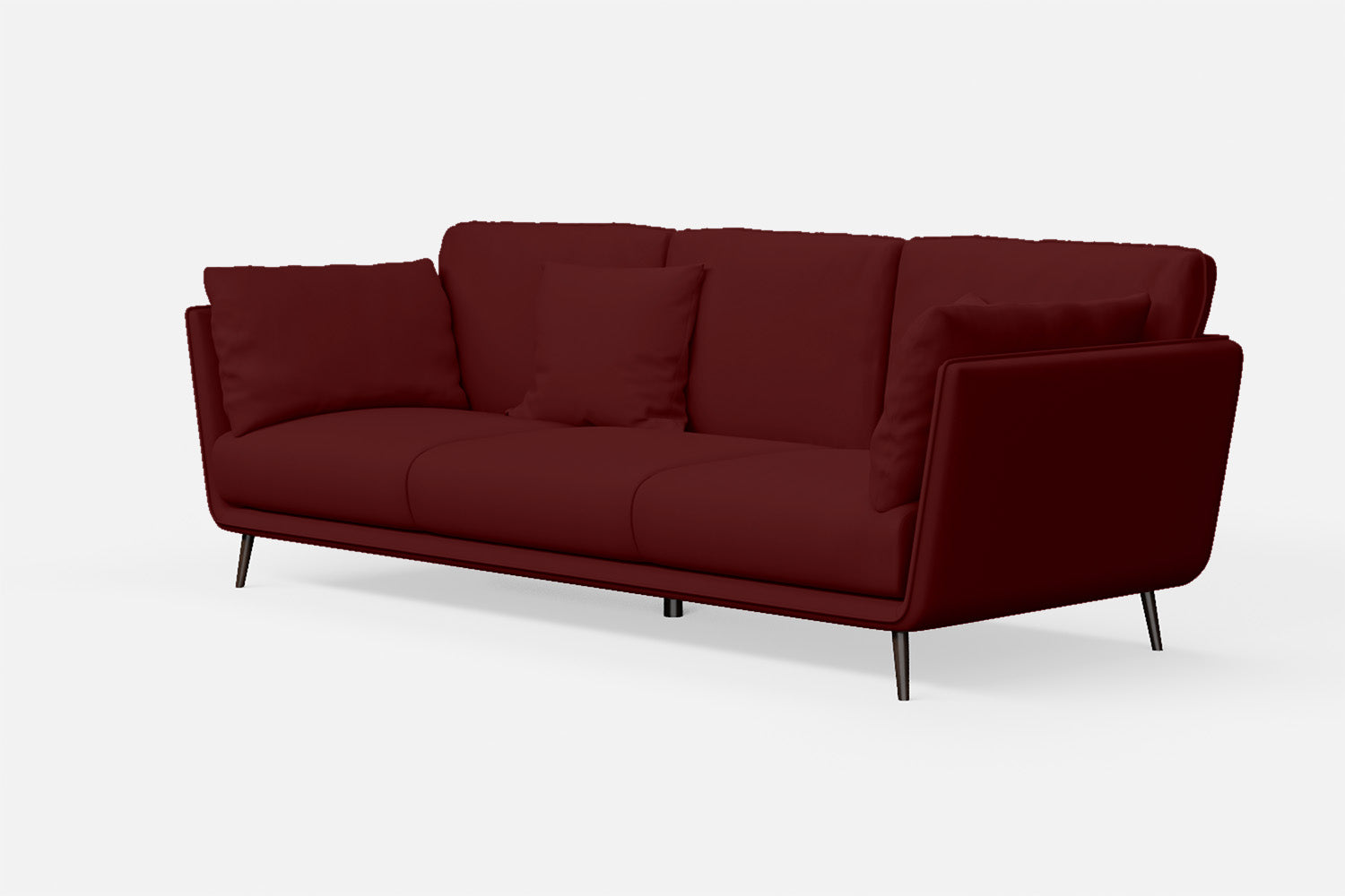 Bologna 3 Seater Sofa Red Leather