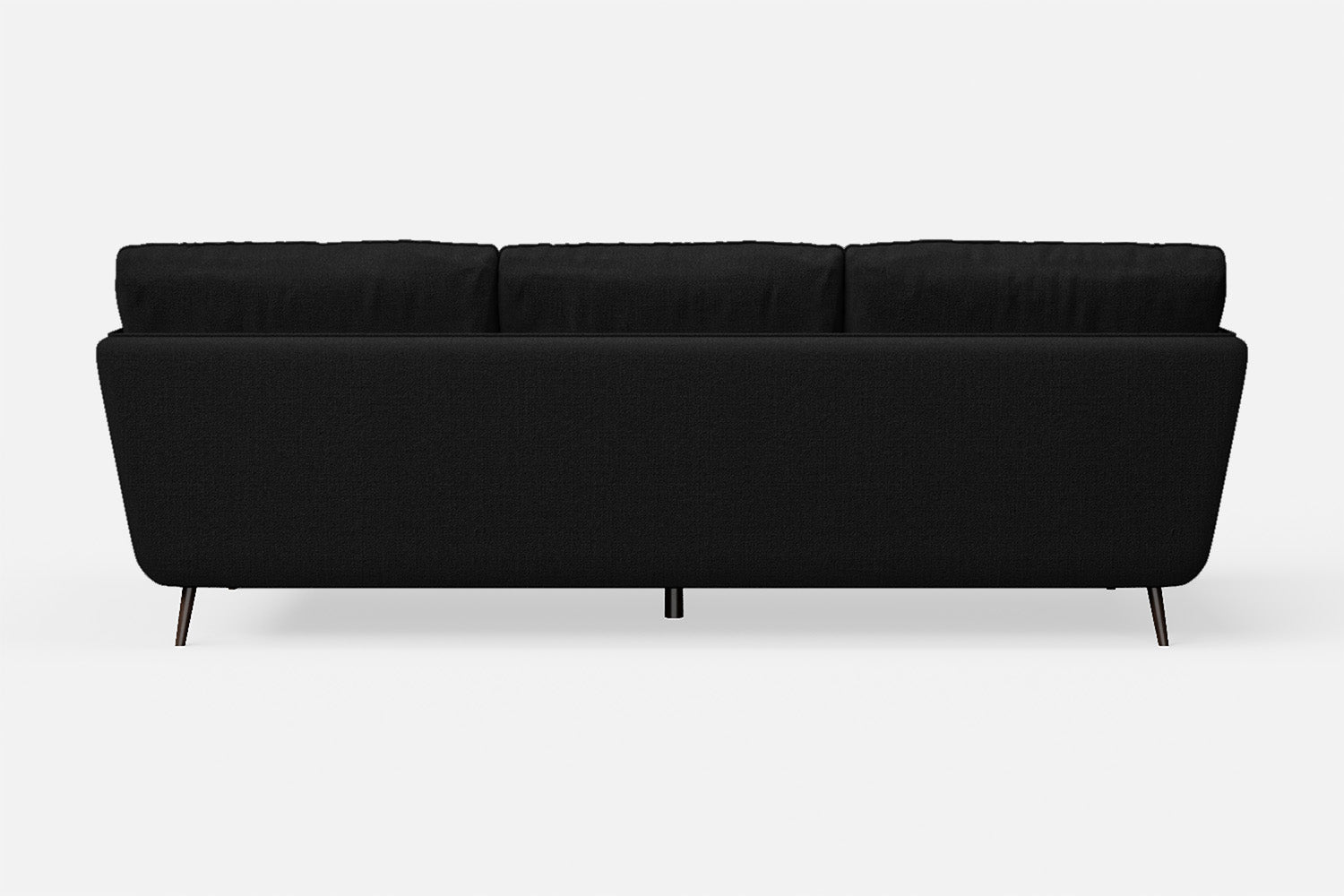 Bologna 3 Seater Sofa Black Linen Fabric