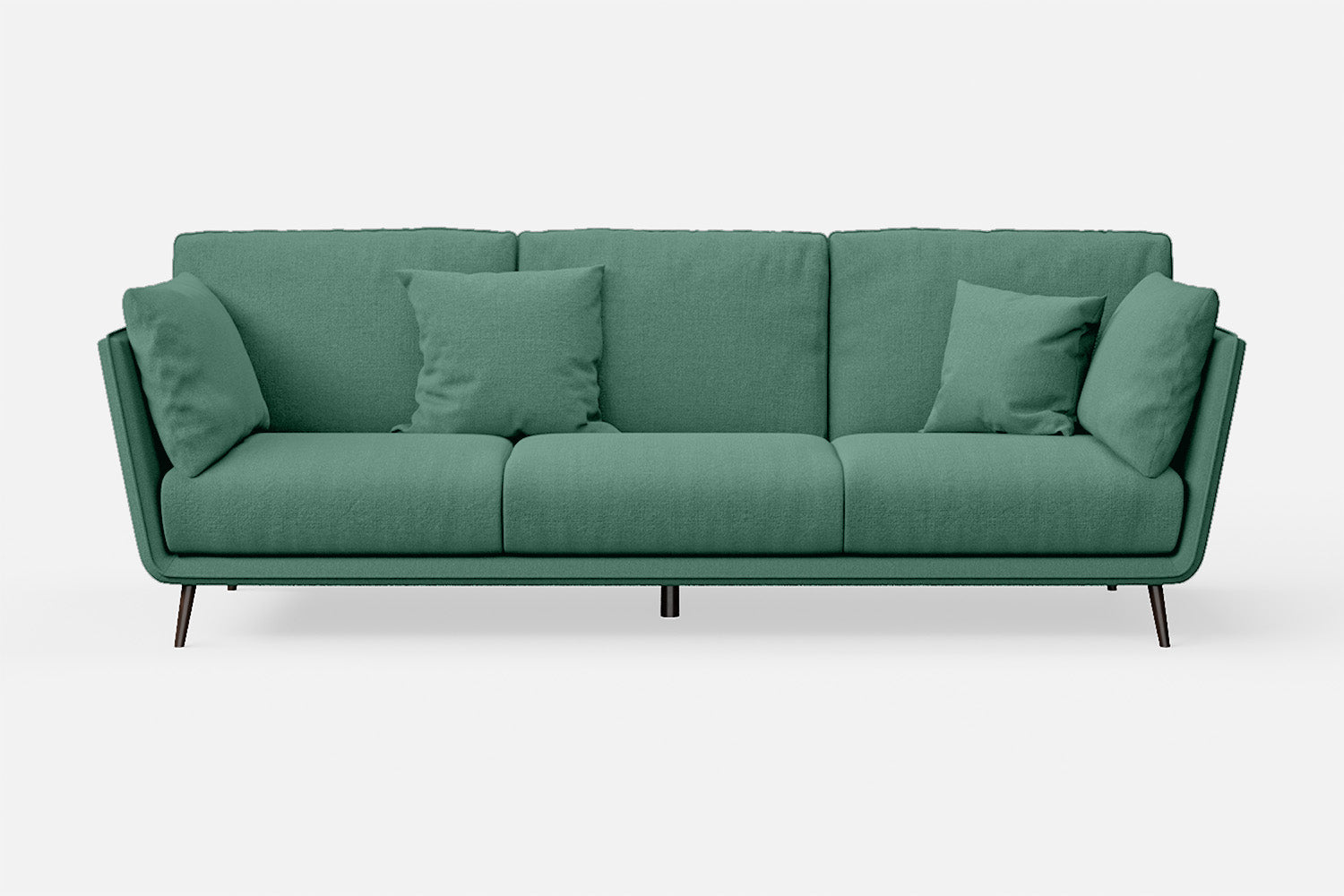 Bologna 3 Seater Sofa Mint Green Linen Fabric