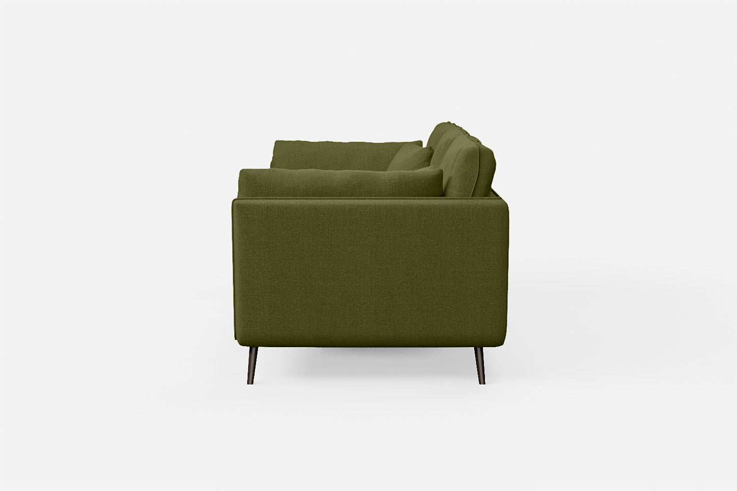 Bologna 3 Seater Sofa Olive Linen Fabric