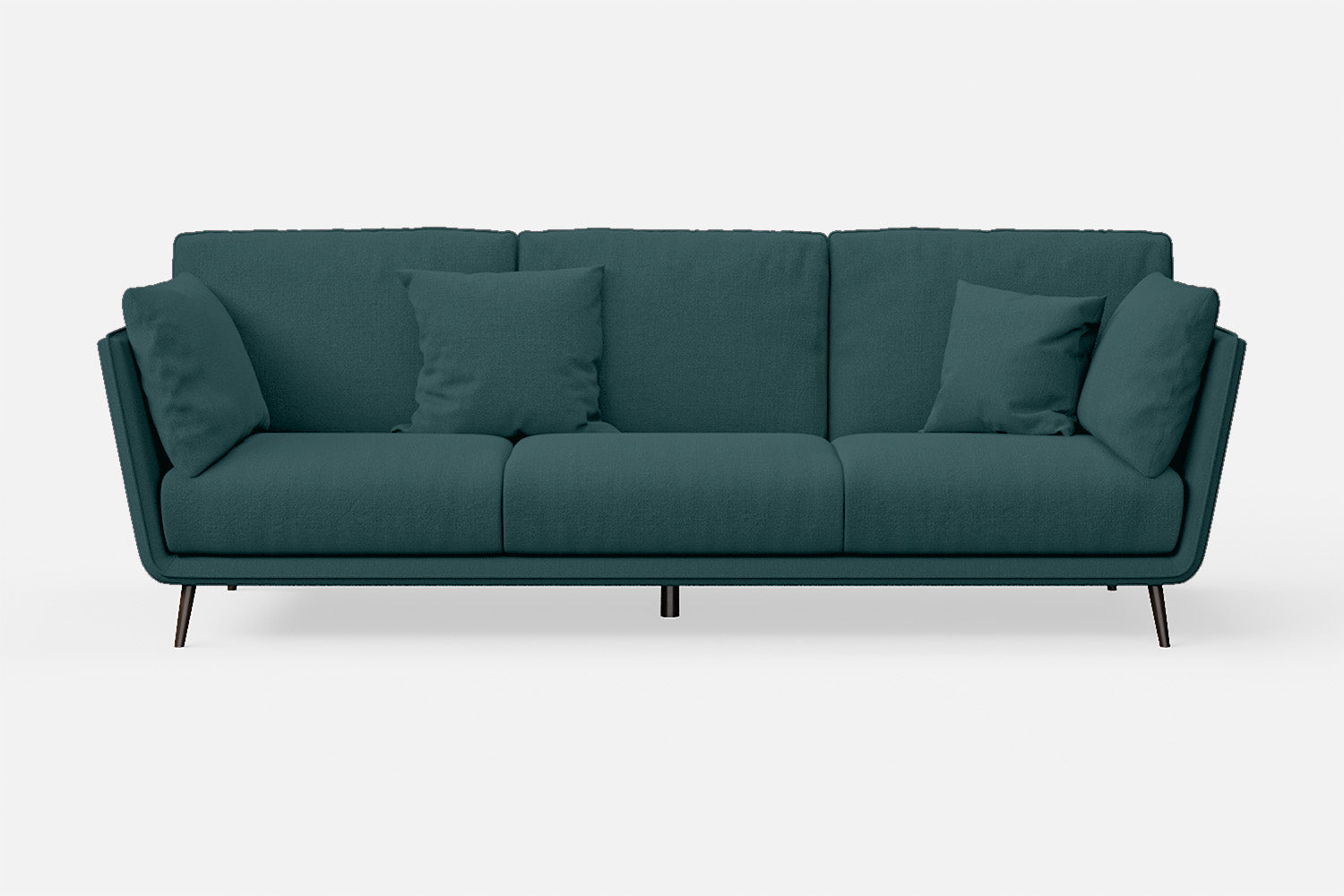 Bologna 3 Seater Sofa Teal Linen Fabric