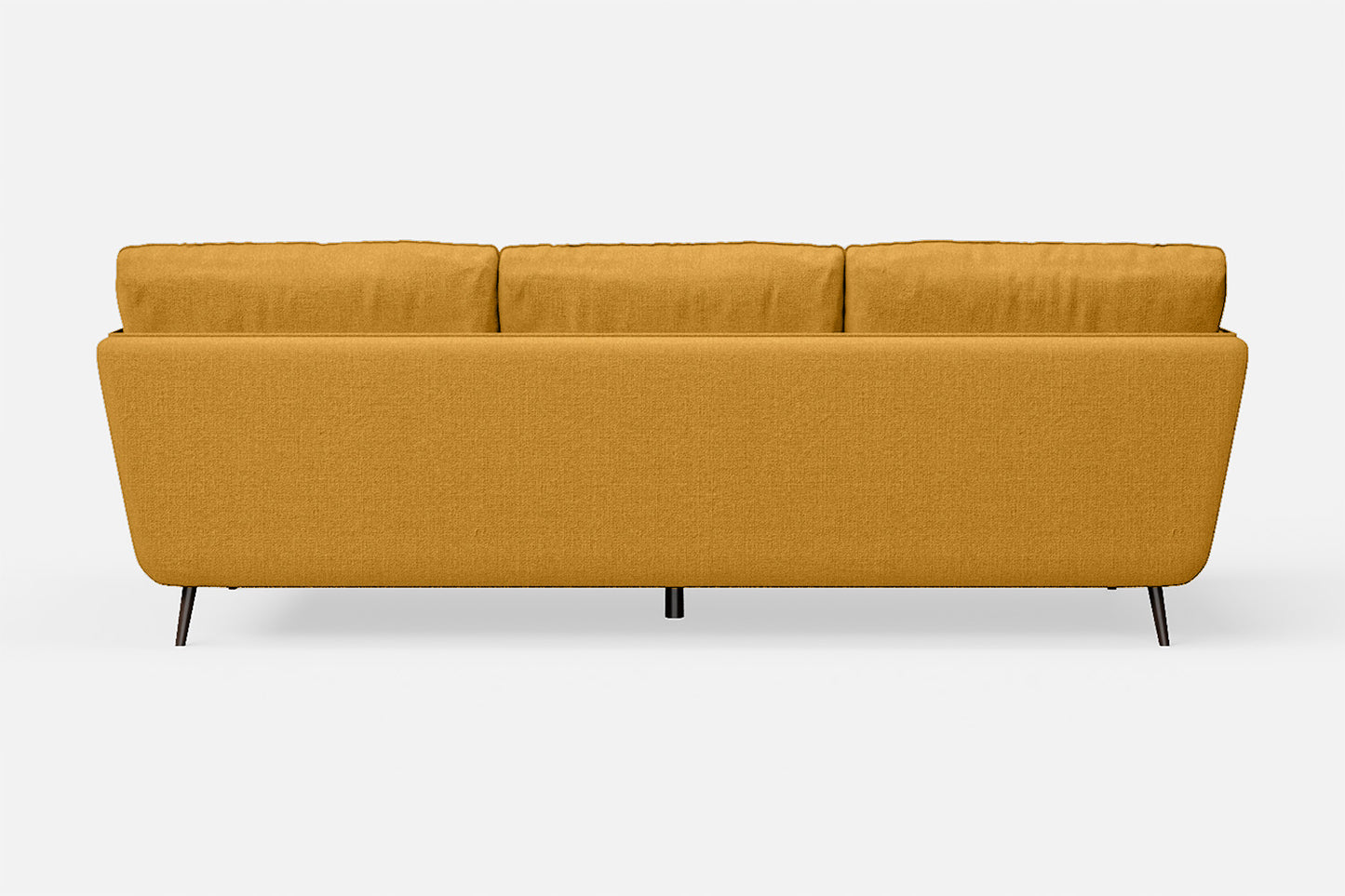 Bologna 3 Seater Sofa Yellow Linen Fabric