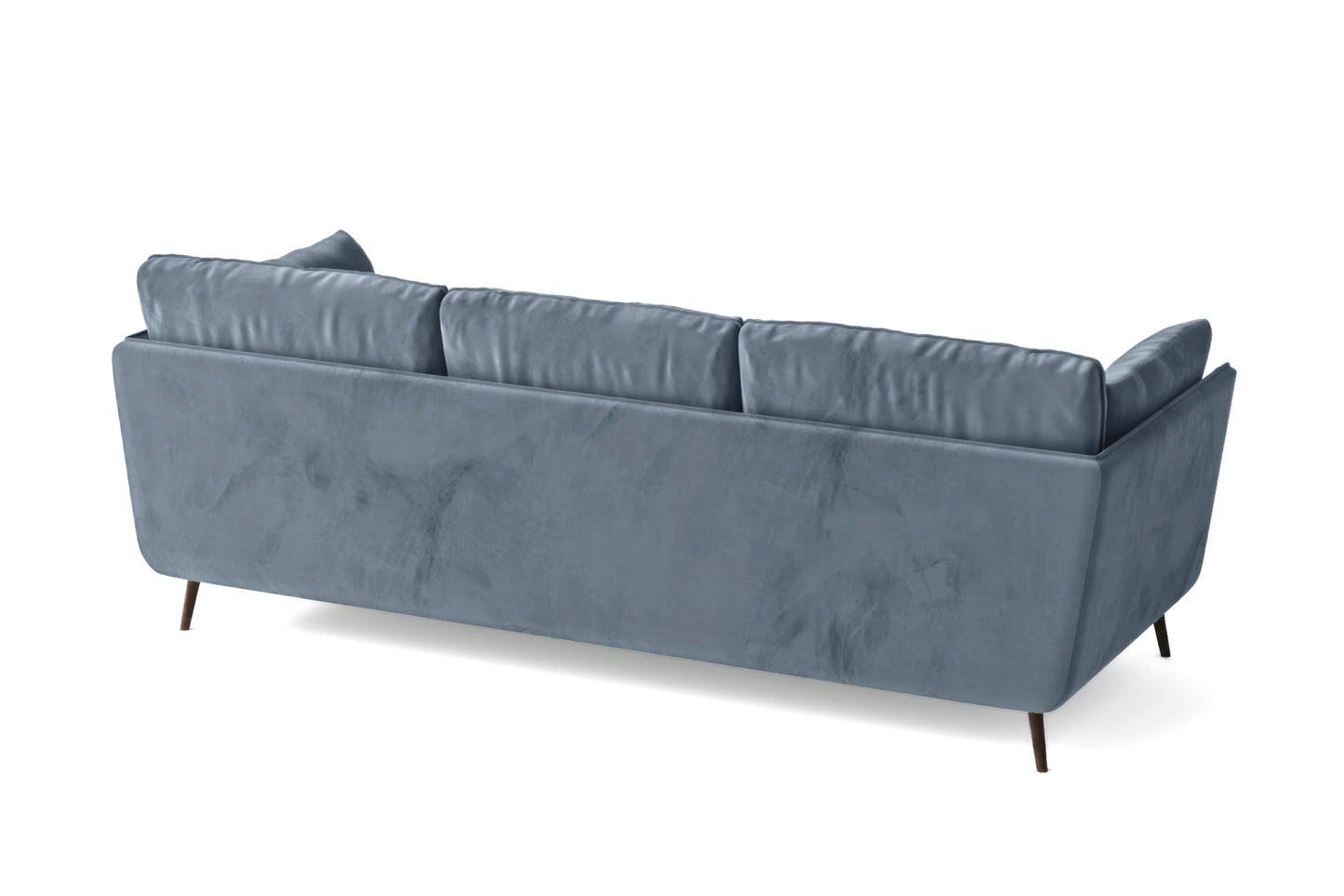 Bologna 3 Seater Sofa Baby Blue Velvet