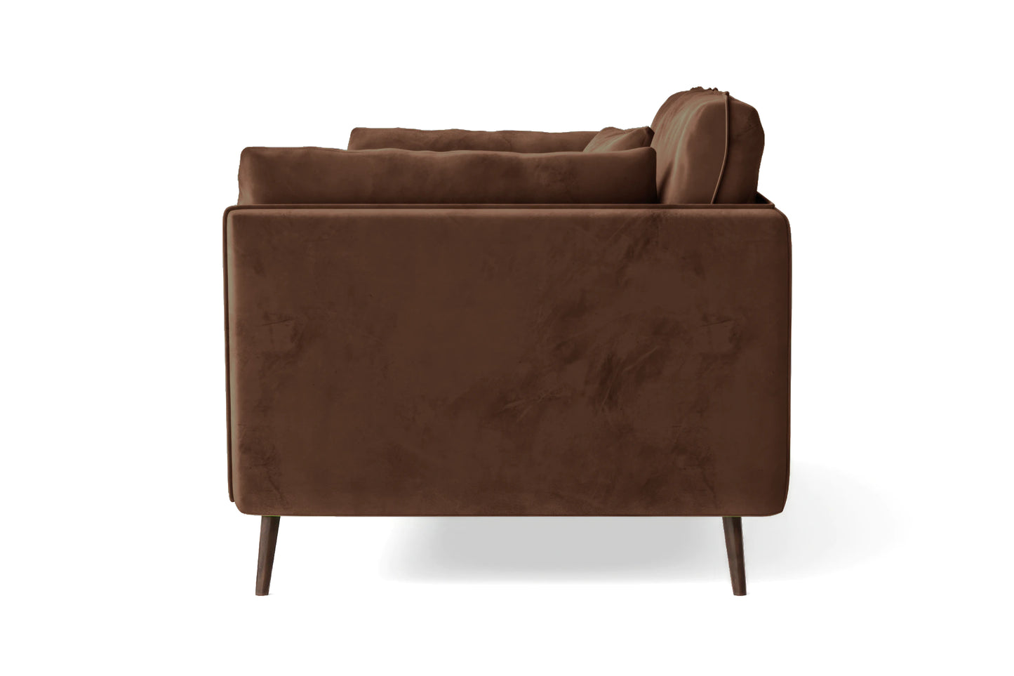 Bologna 3 Seater Sofa Coffee Brown Velvet