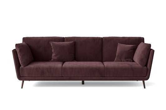 Bologna 3 Seater Sofa Grape Velvet