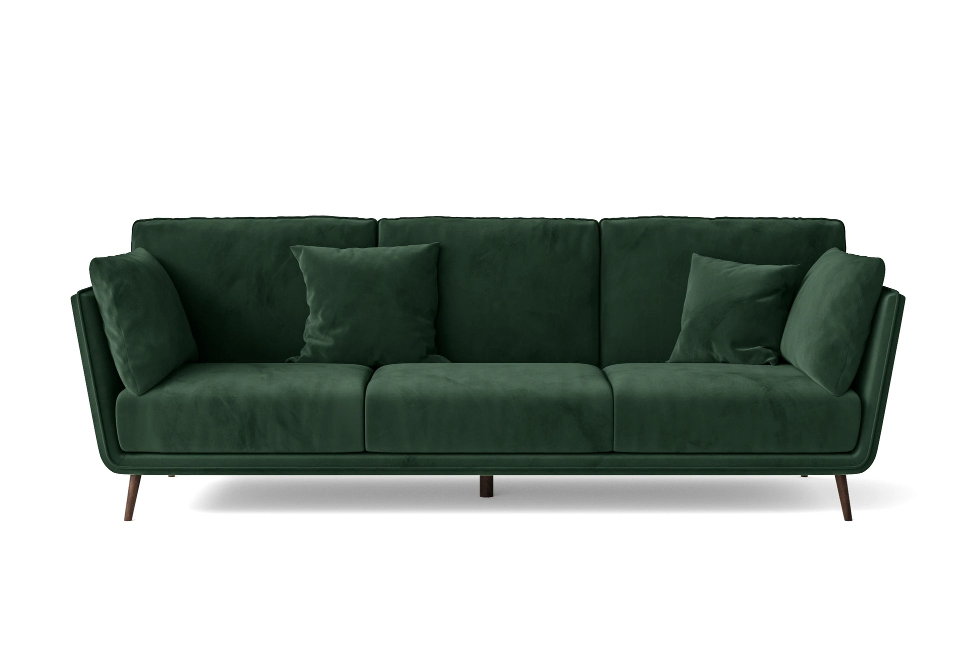 Bologna 3 Seater Sofa Green Velvet