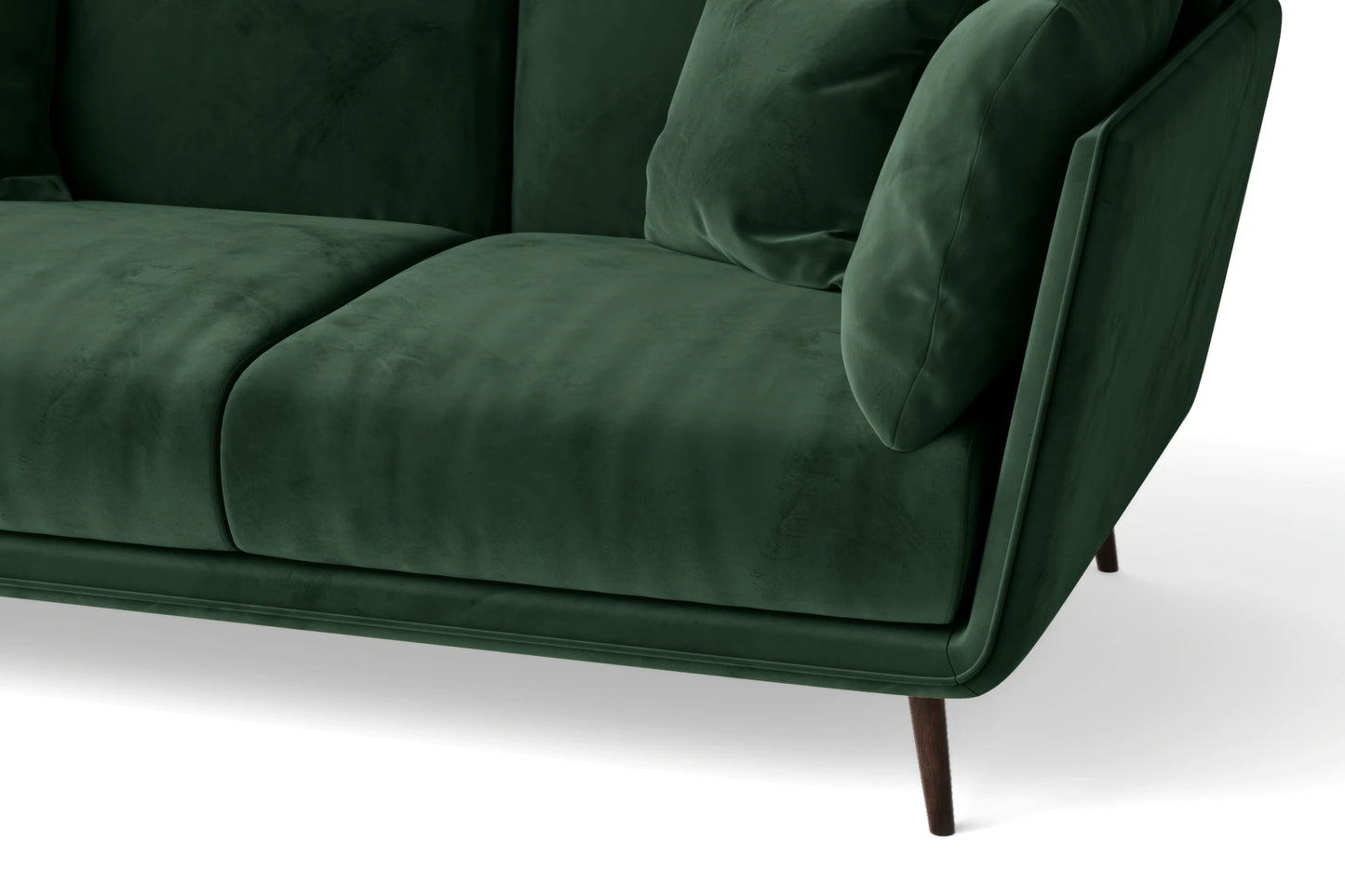 Bologna 3 Seater Sofa Green Velvet