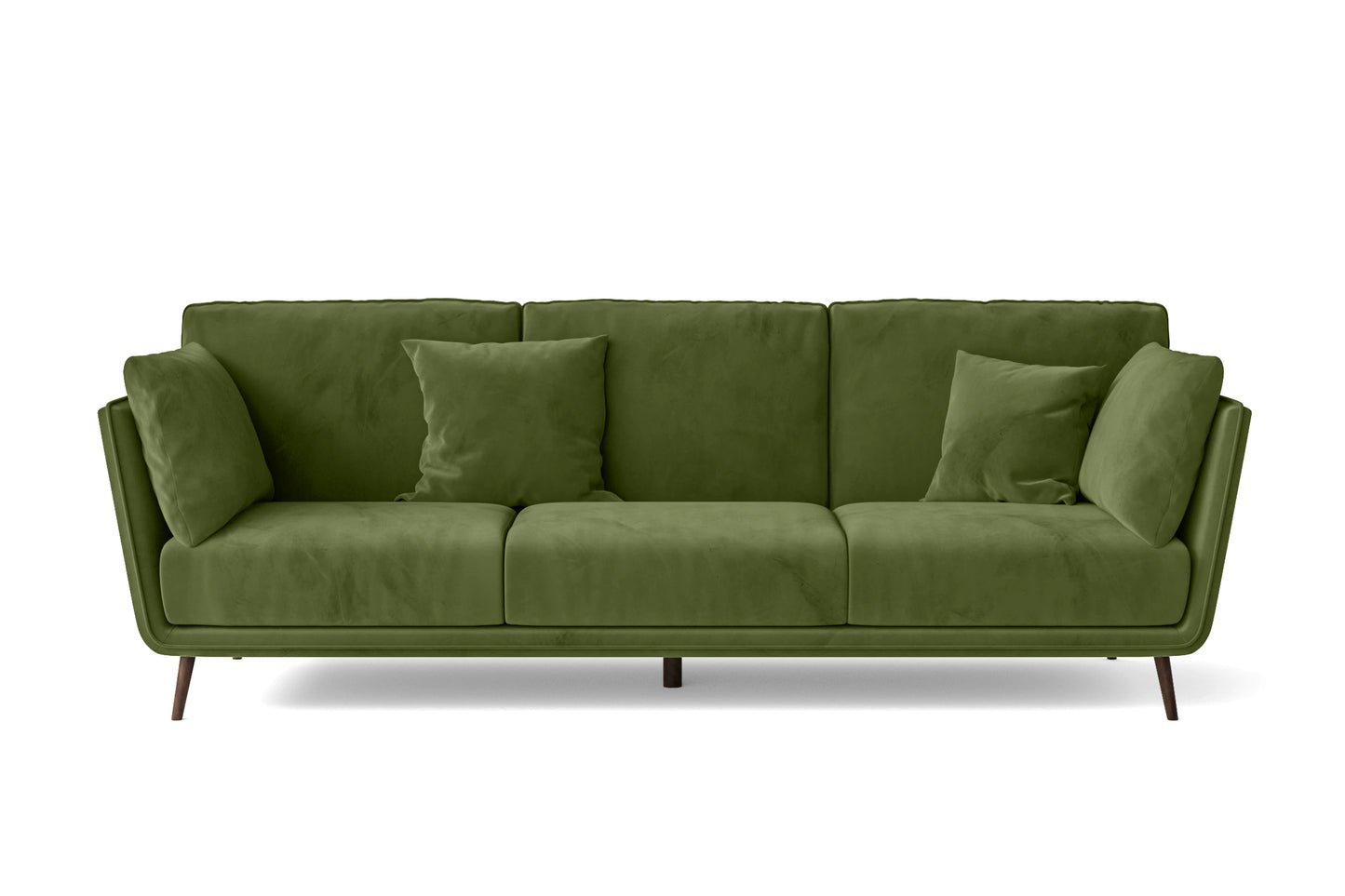 Bologna 3 Seater Sofa Lime Velvet