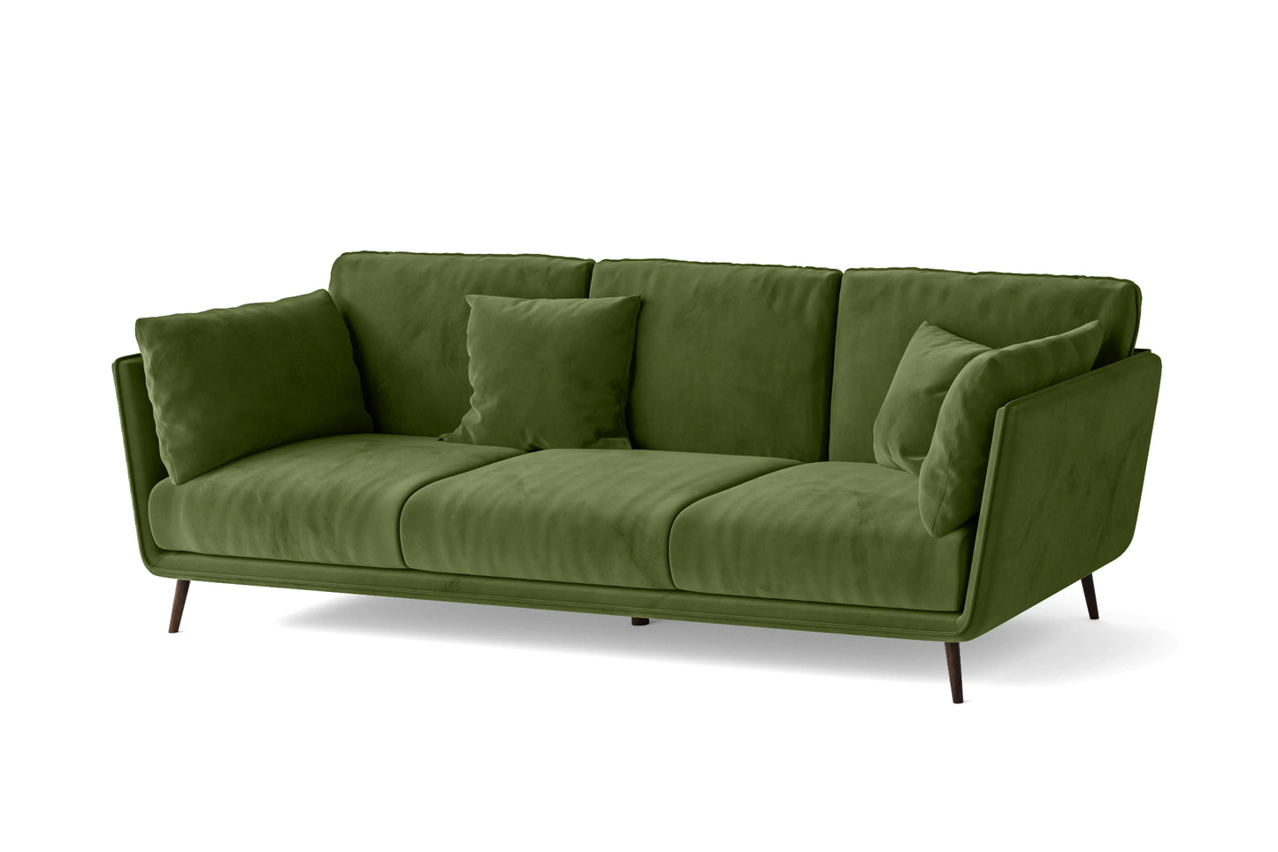 Bologna 3 Seater Sofa Lime Velvet