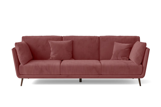 Bologna 3 Seater Sofa Pink Velvet