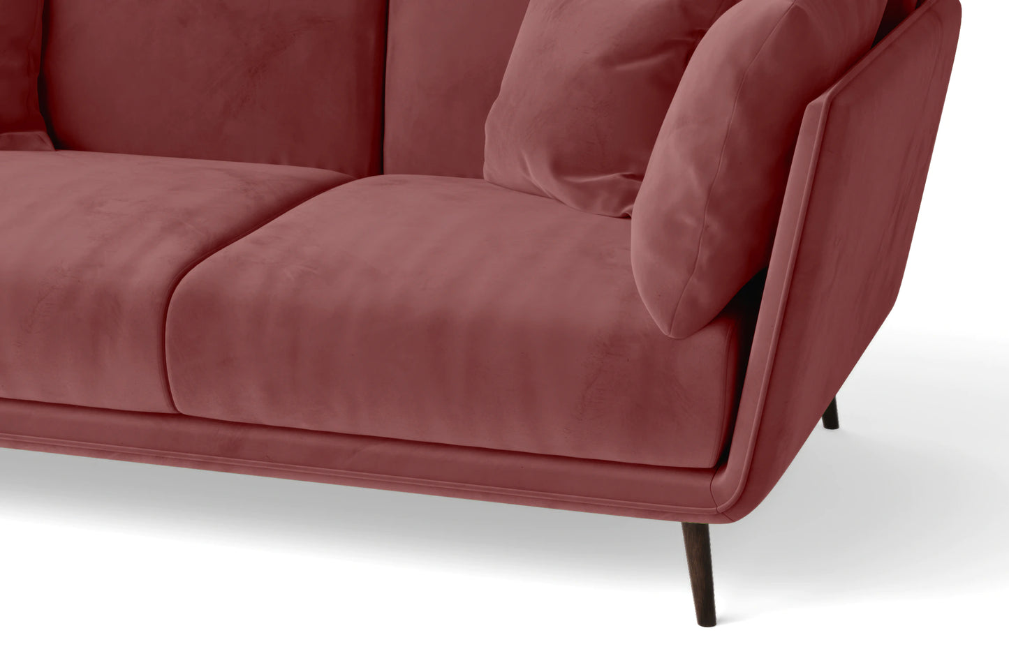 Bologna 3 Seater Sofa Pink Velvet