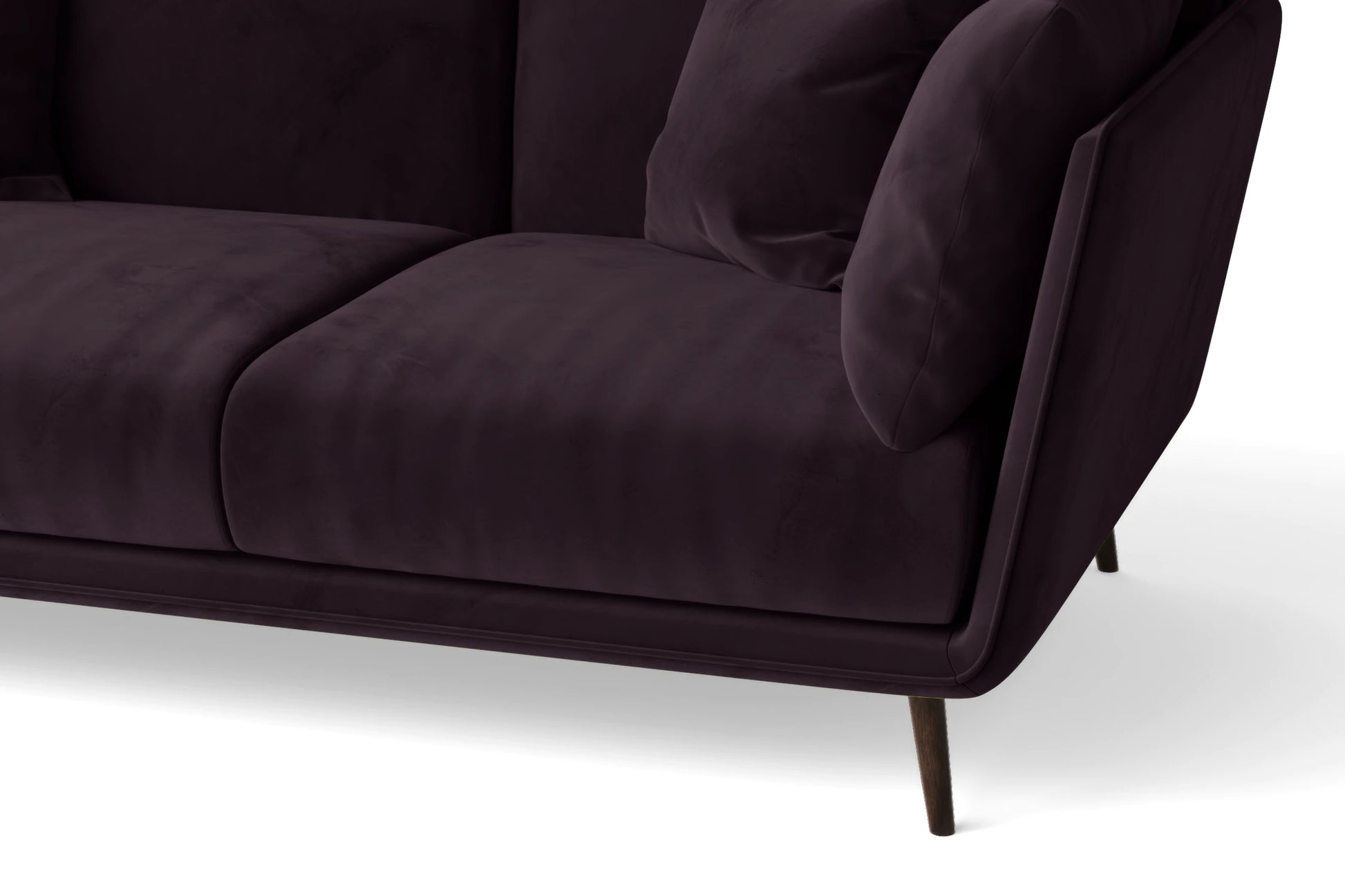 Bologna 3 Seater Sofa Purple Velvet