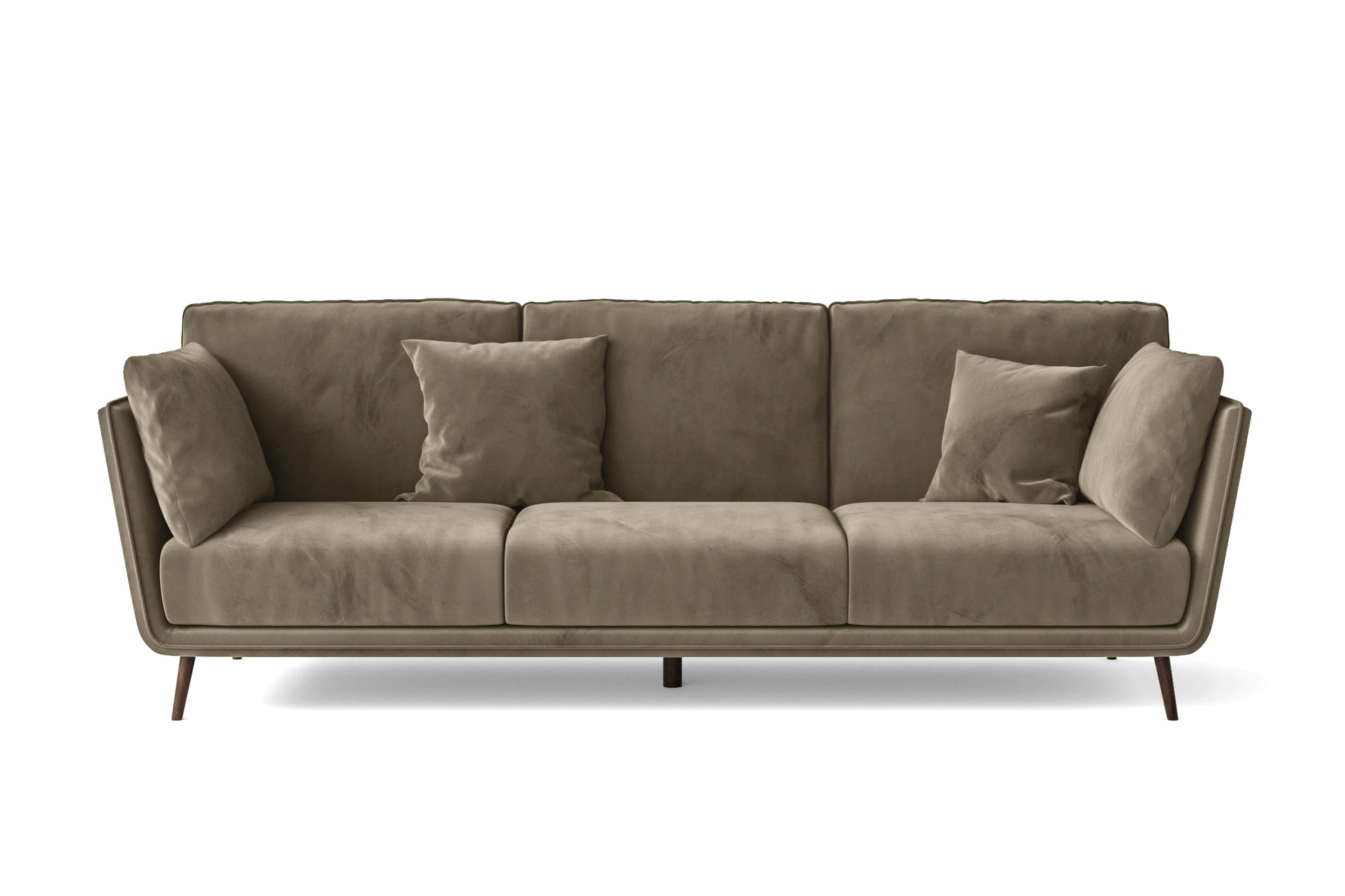 Bologna 3 Seater Sofa Sand Velvet