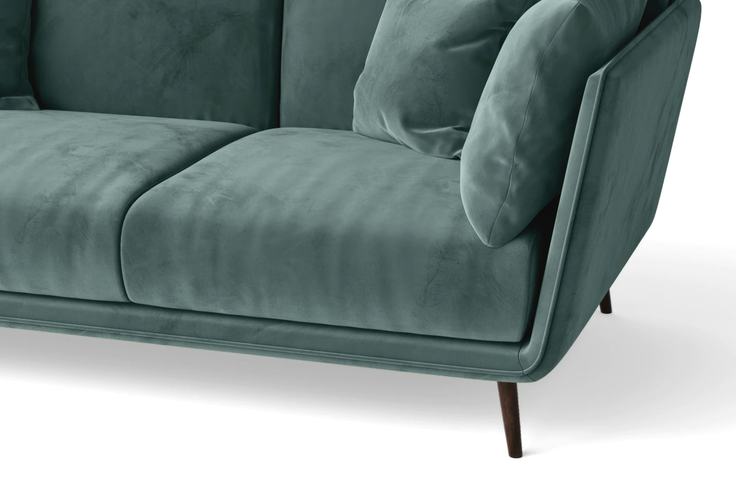 Bologna 3 Seater Sofa Teal Velvet