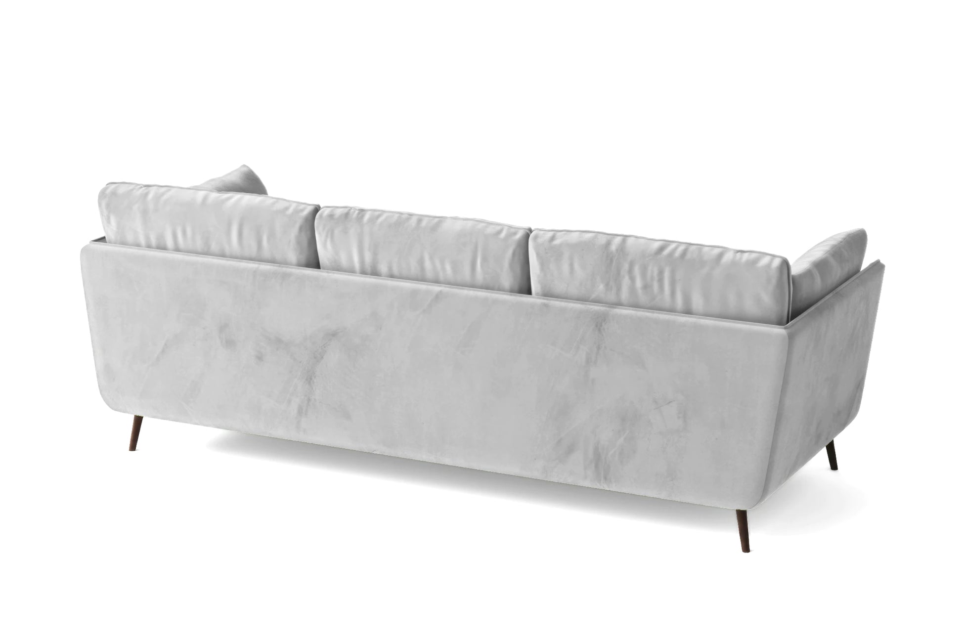 Bologna 3 Seater Sofa White Velvet