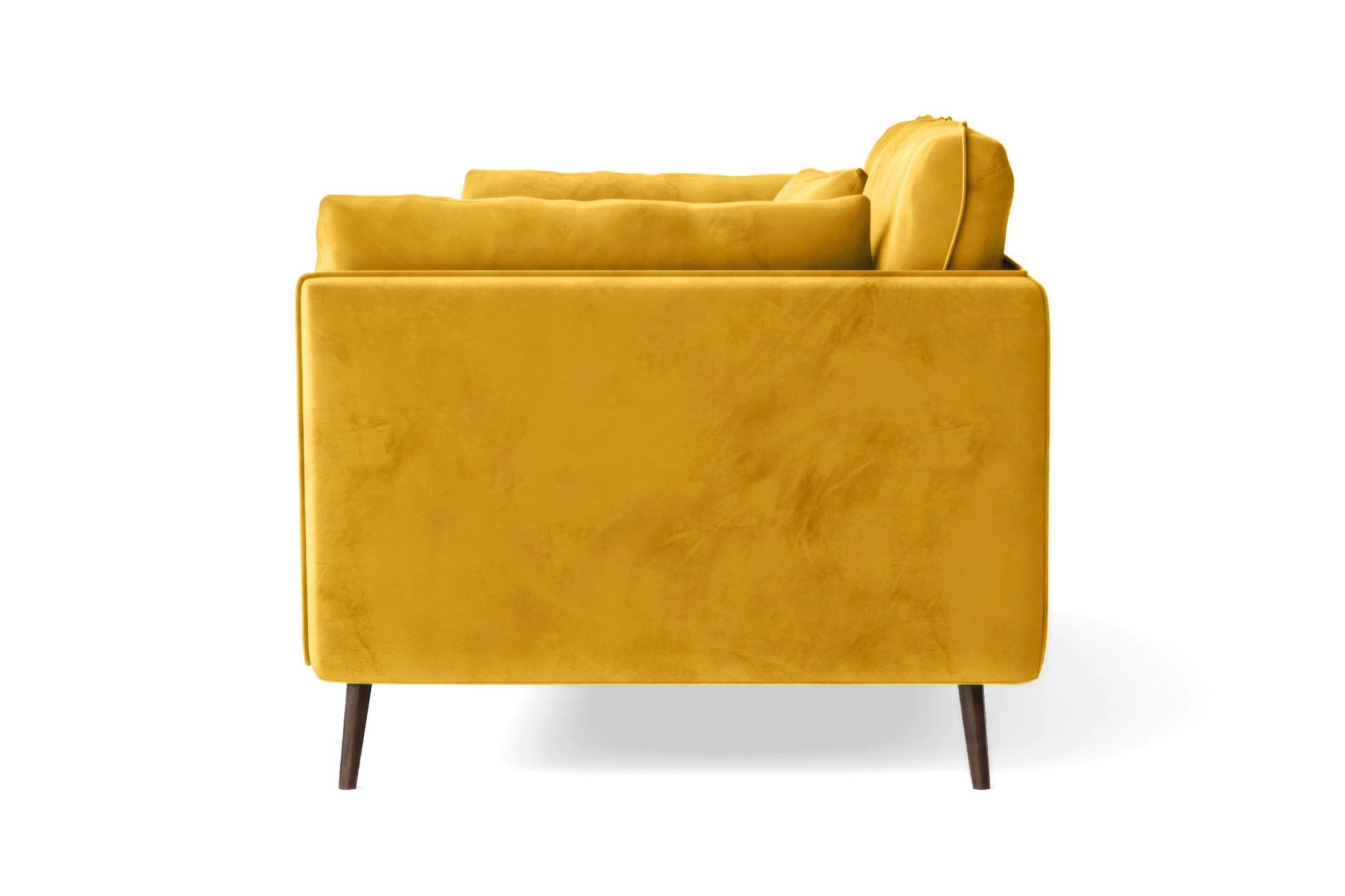 Bologna 3 Seater Sofa Yellow Velvet