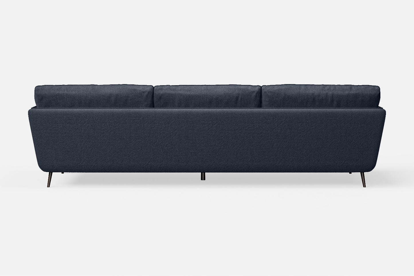 Bologna 4 Seater Sofa Dark Blue Linen Fabric