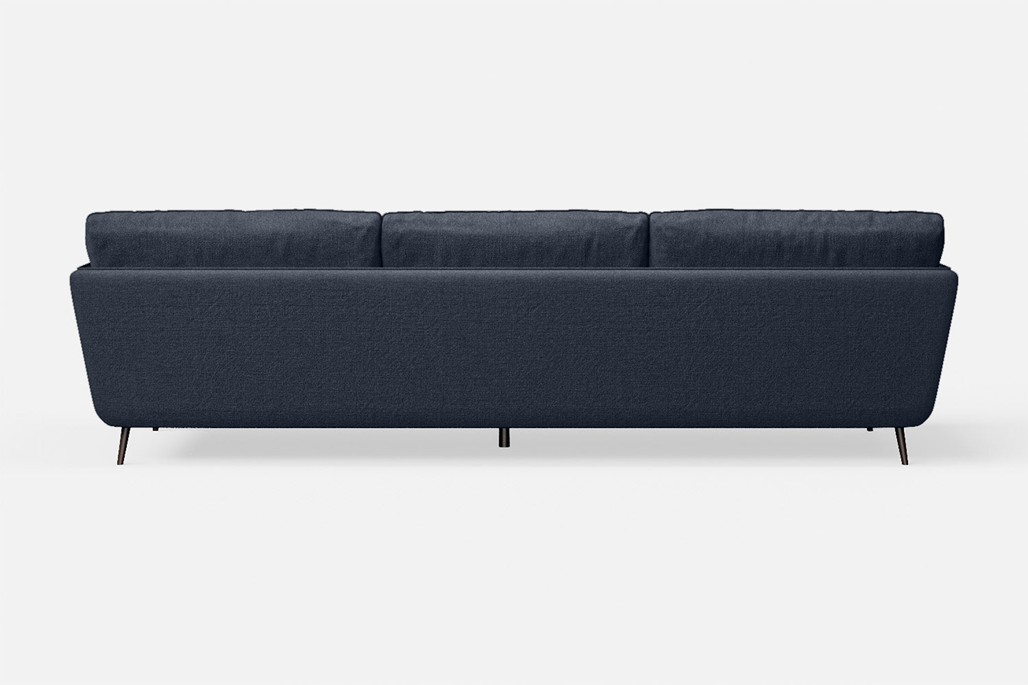 Bologna 4 Seater Sofa Dark Blue Linen Fabric