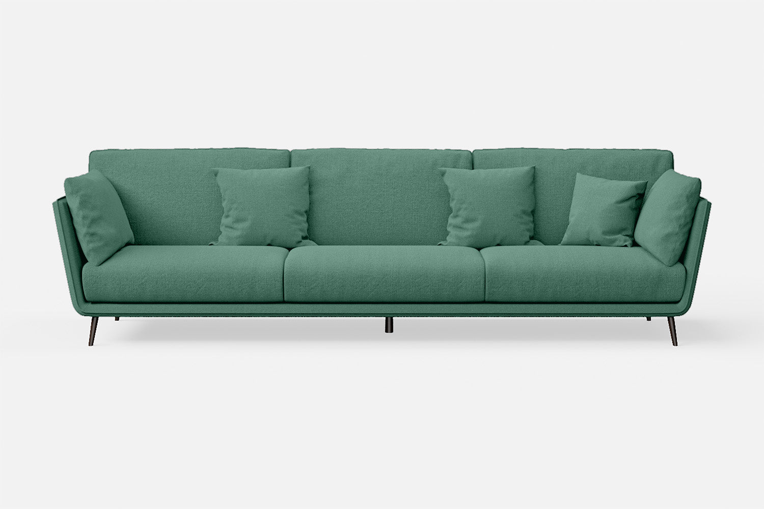 Bologna 4 Seater Sofa Mint Green Linen Fabric